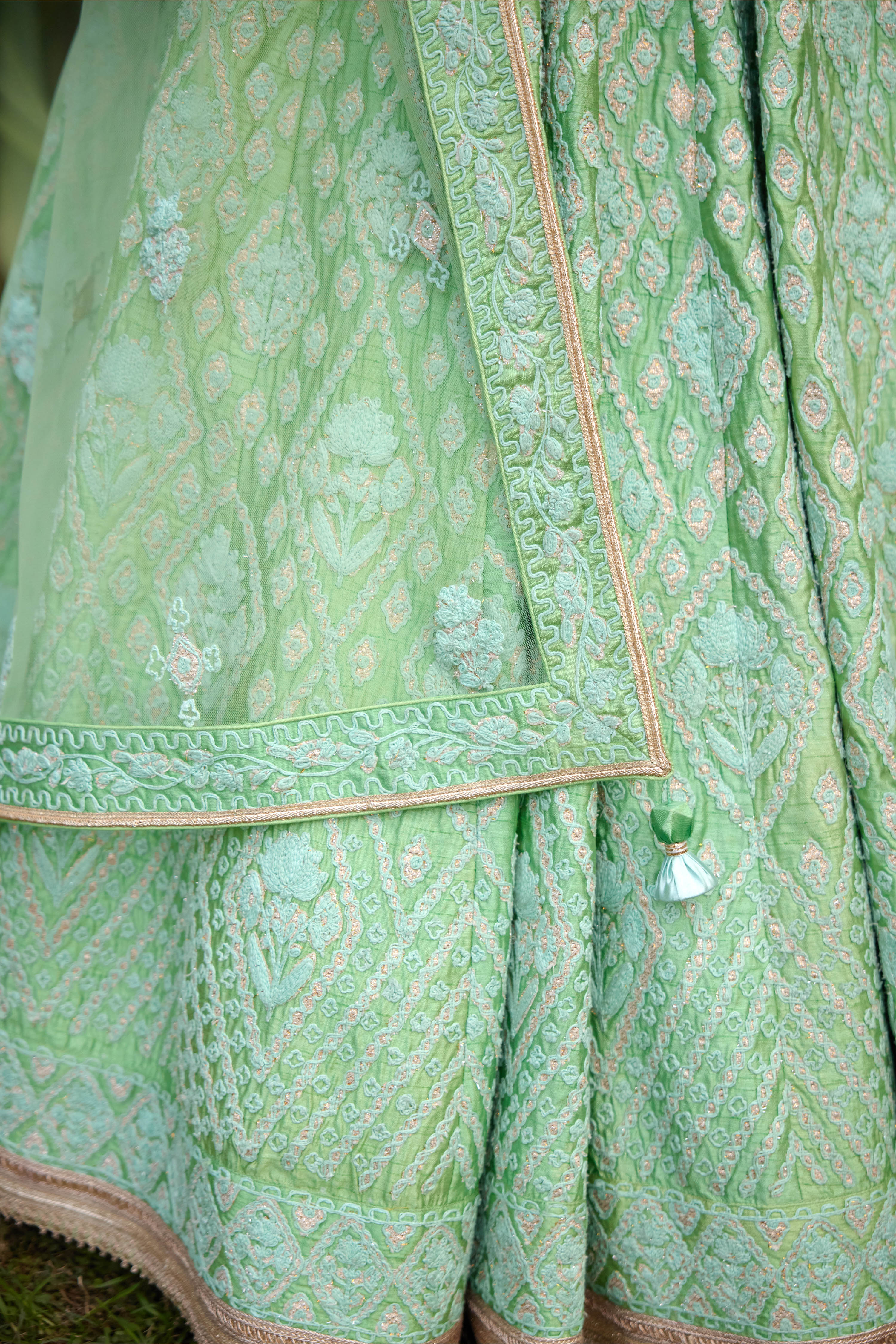 Sea Green Lehenga Set