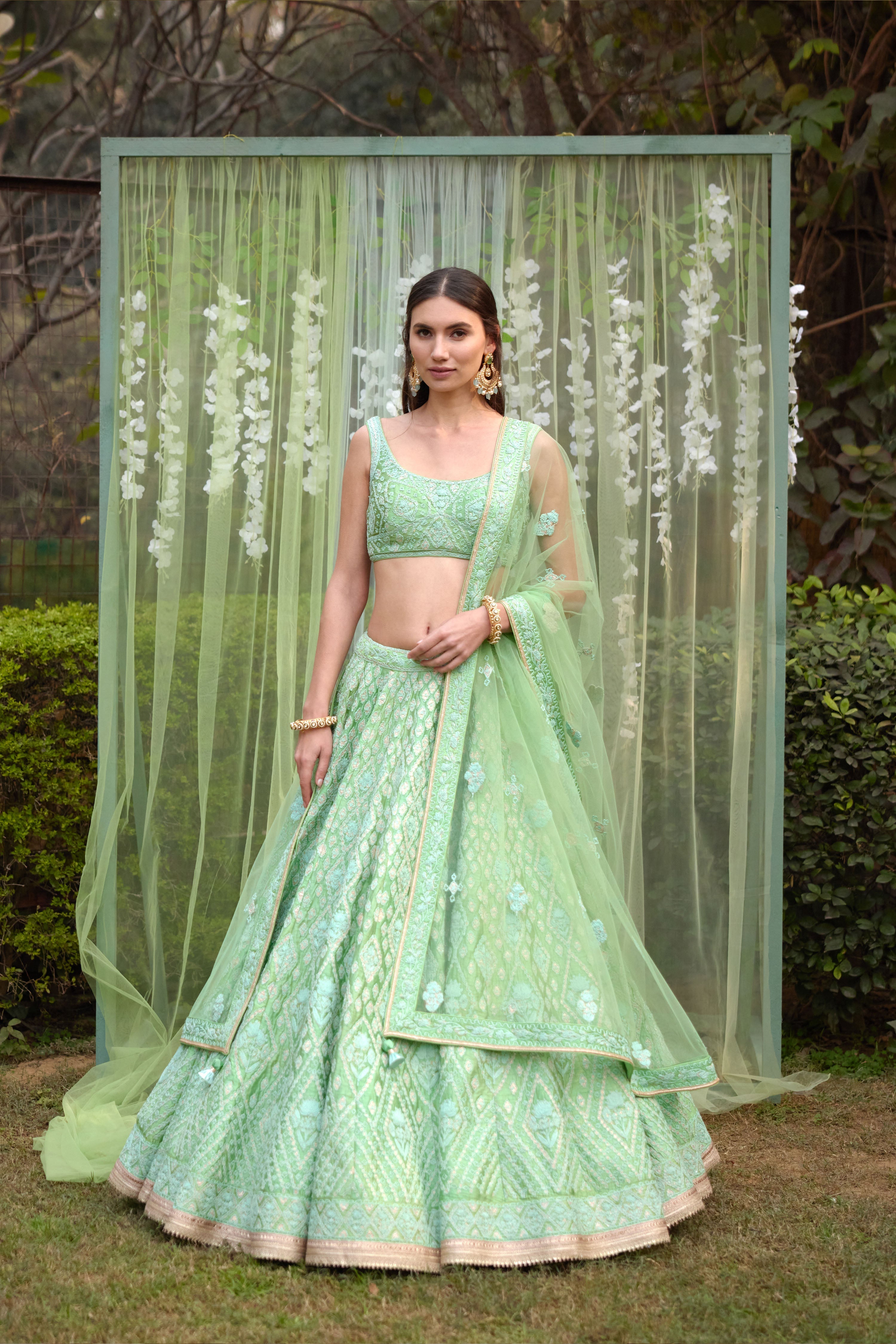 Sea Green Lehenga Set