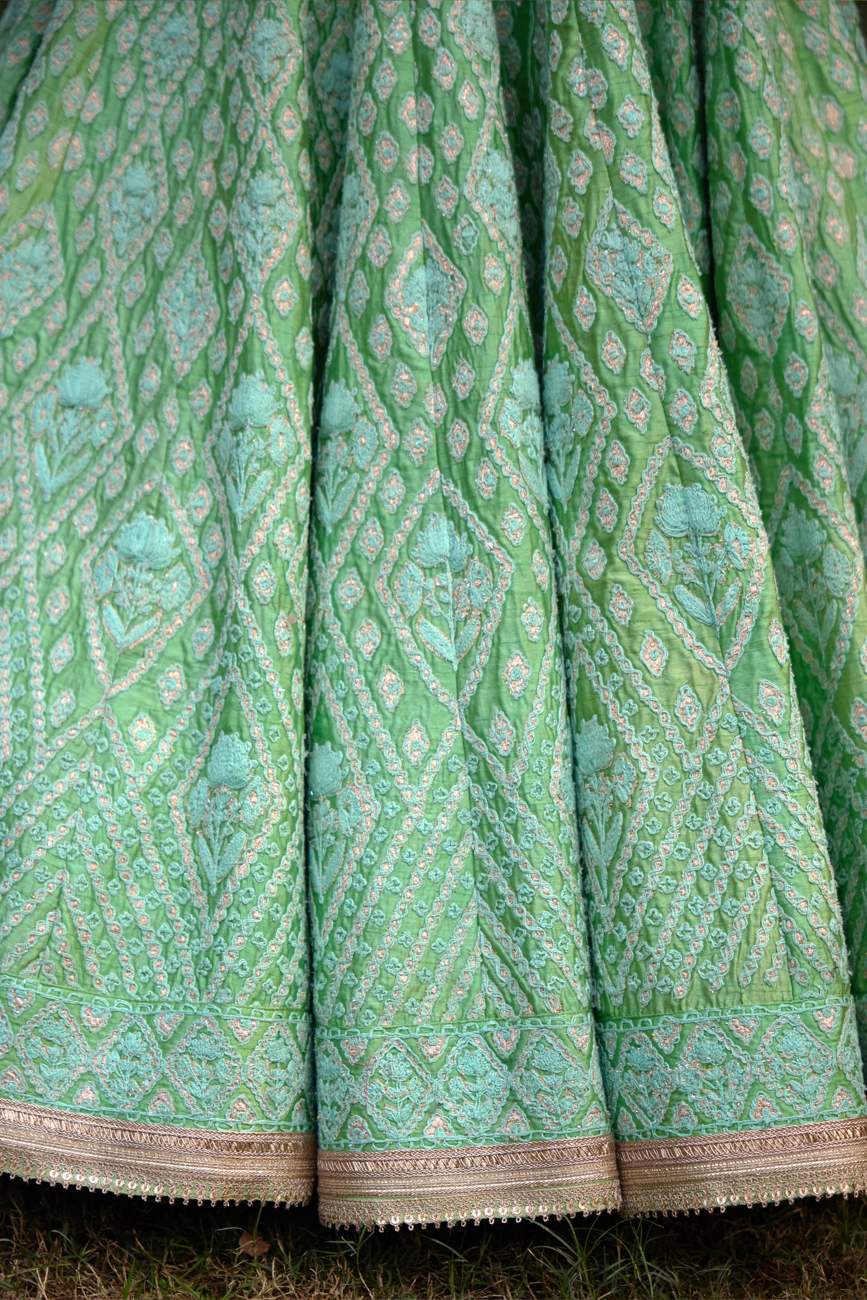 Sea Green Lehenga Set