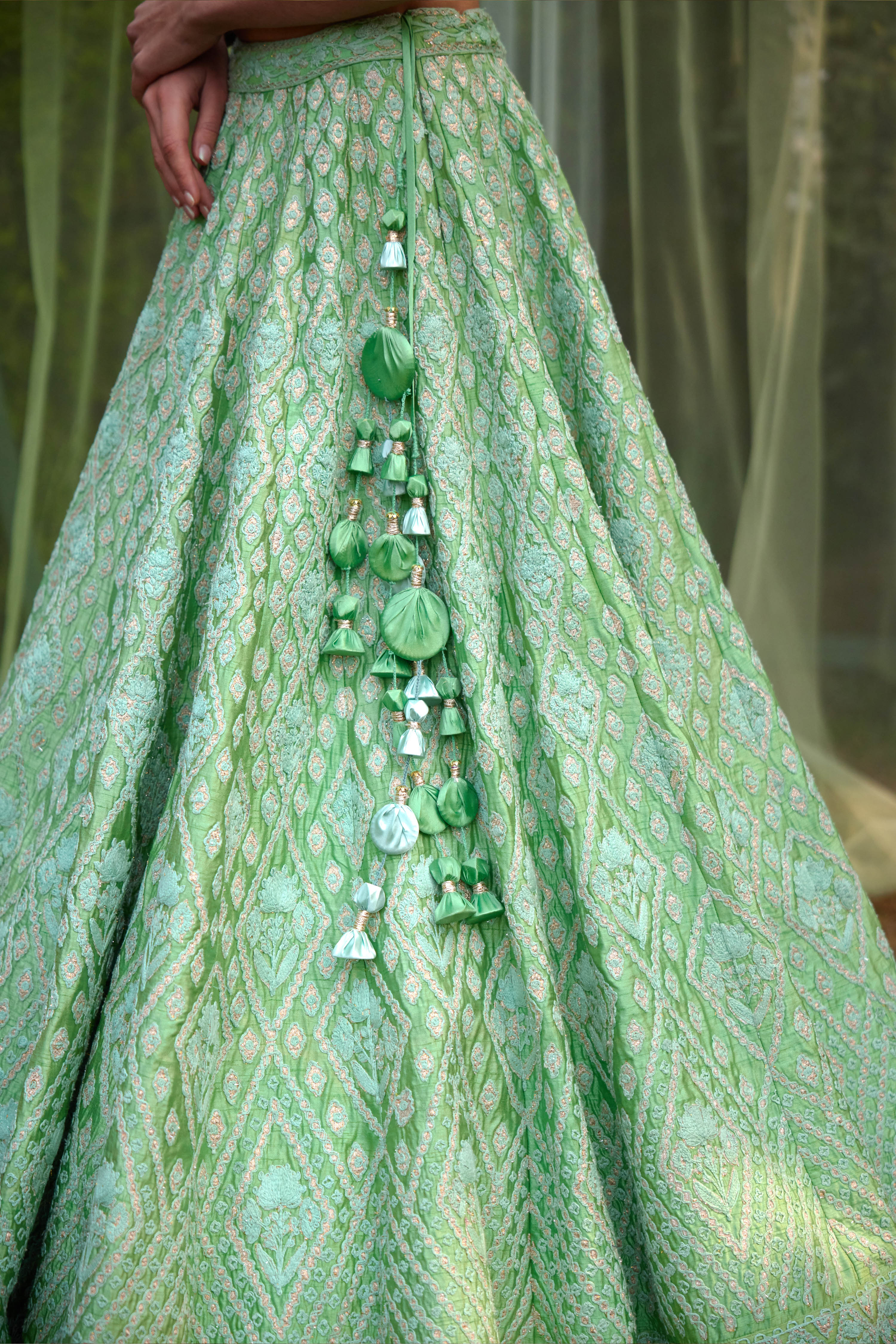 Sea Green Lehenga Set