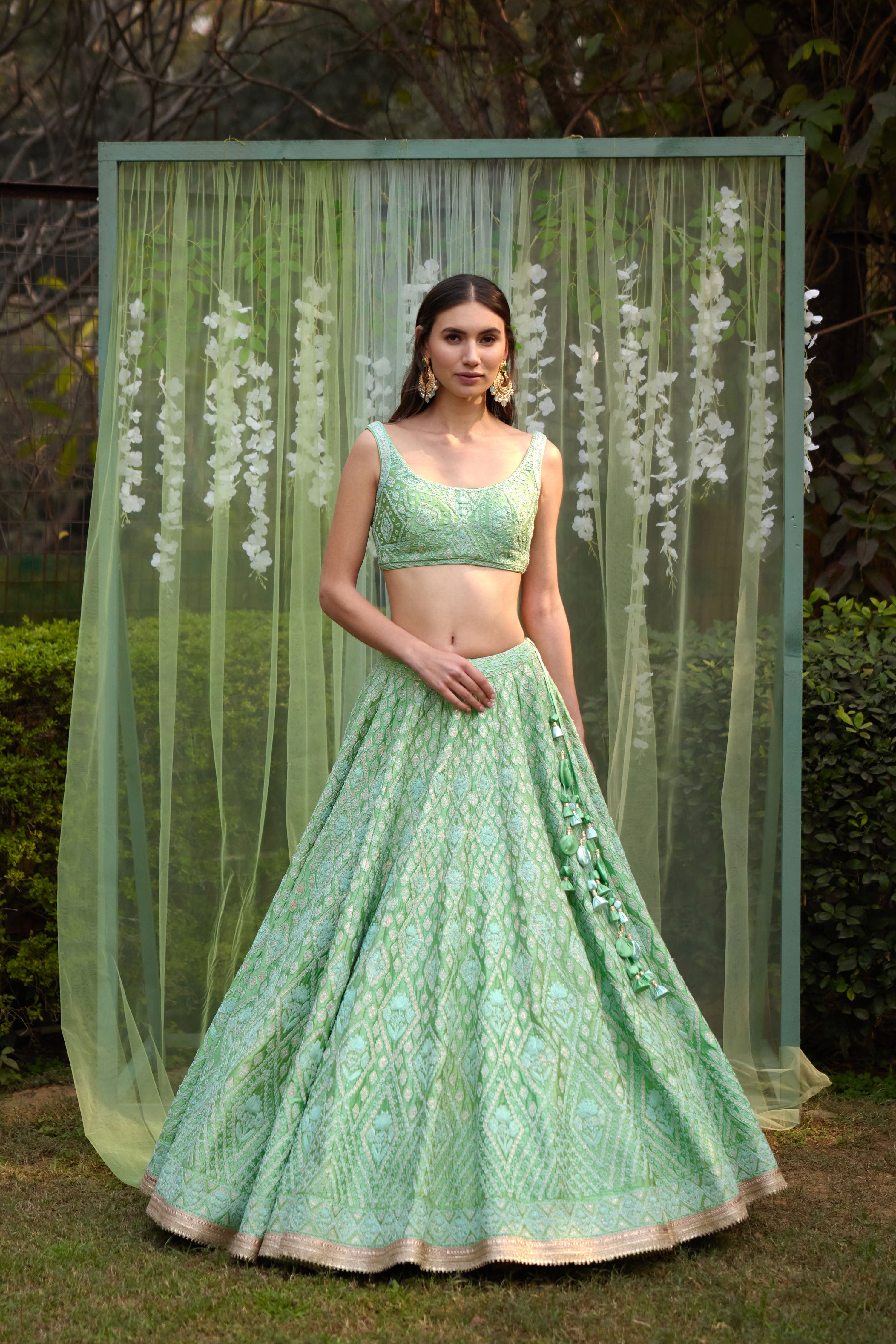 Sea Green Lehenga Set