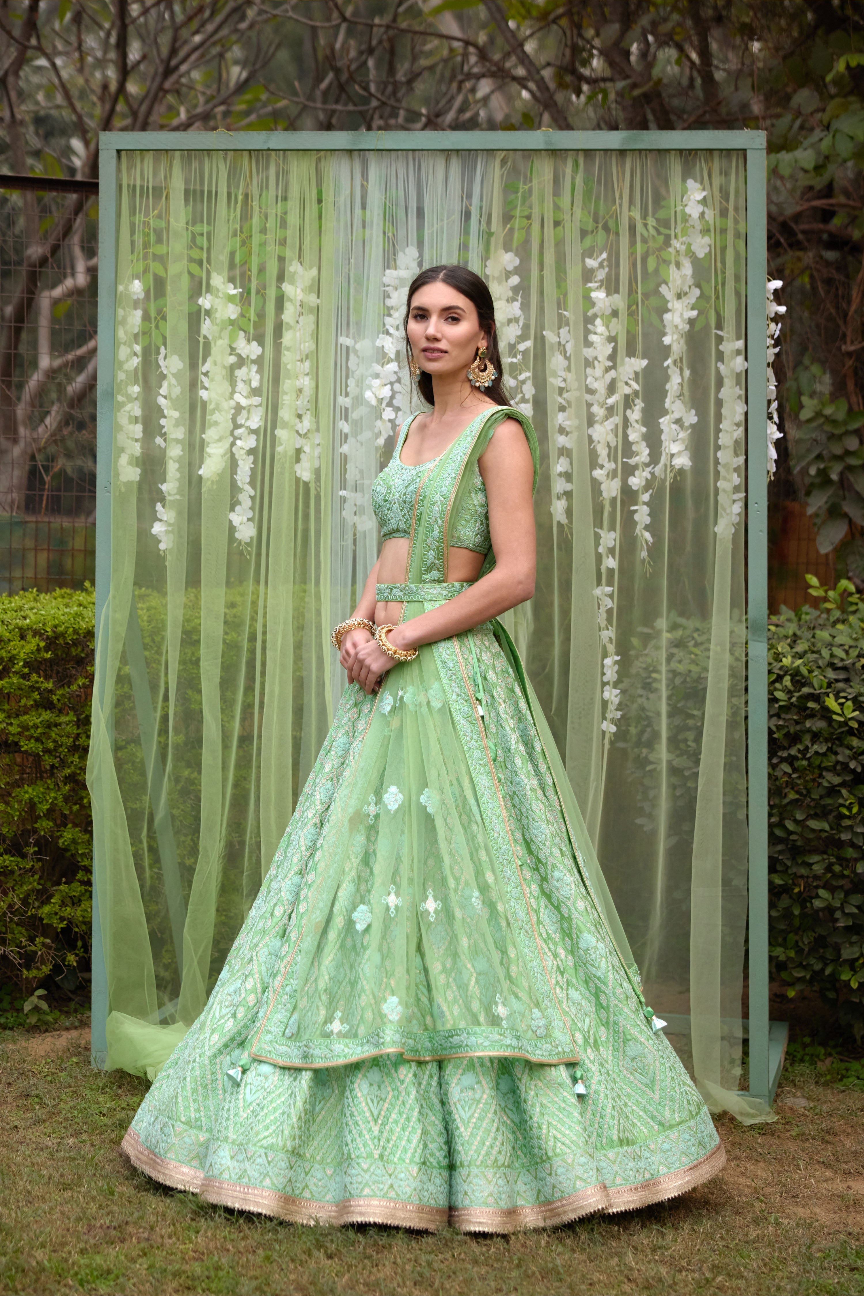 Sea Green Lehenga Set