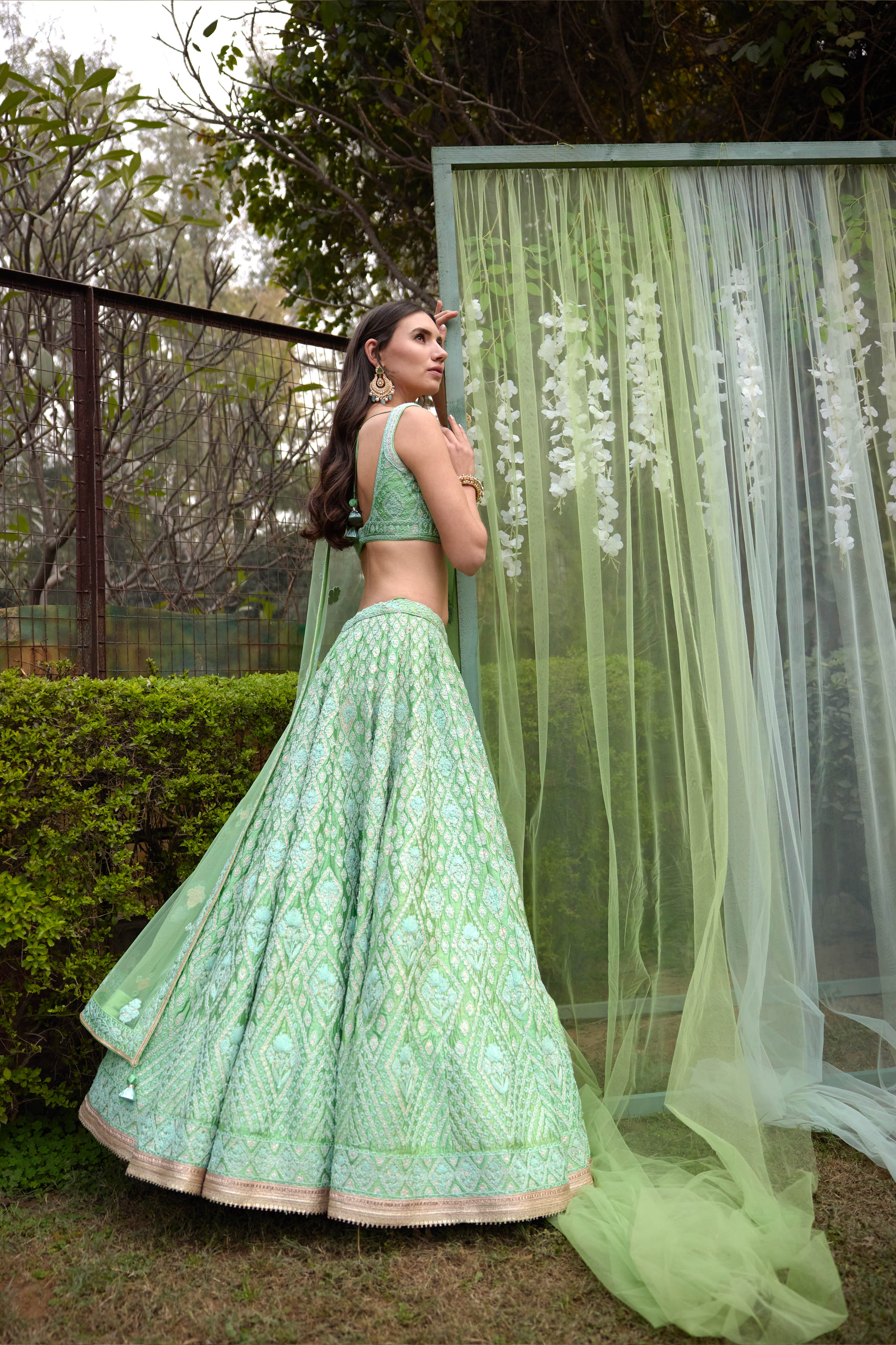 Sea Green Lehenga Set