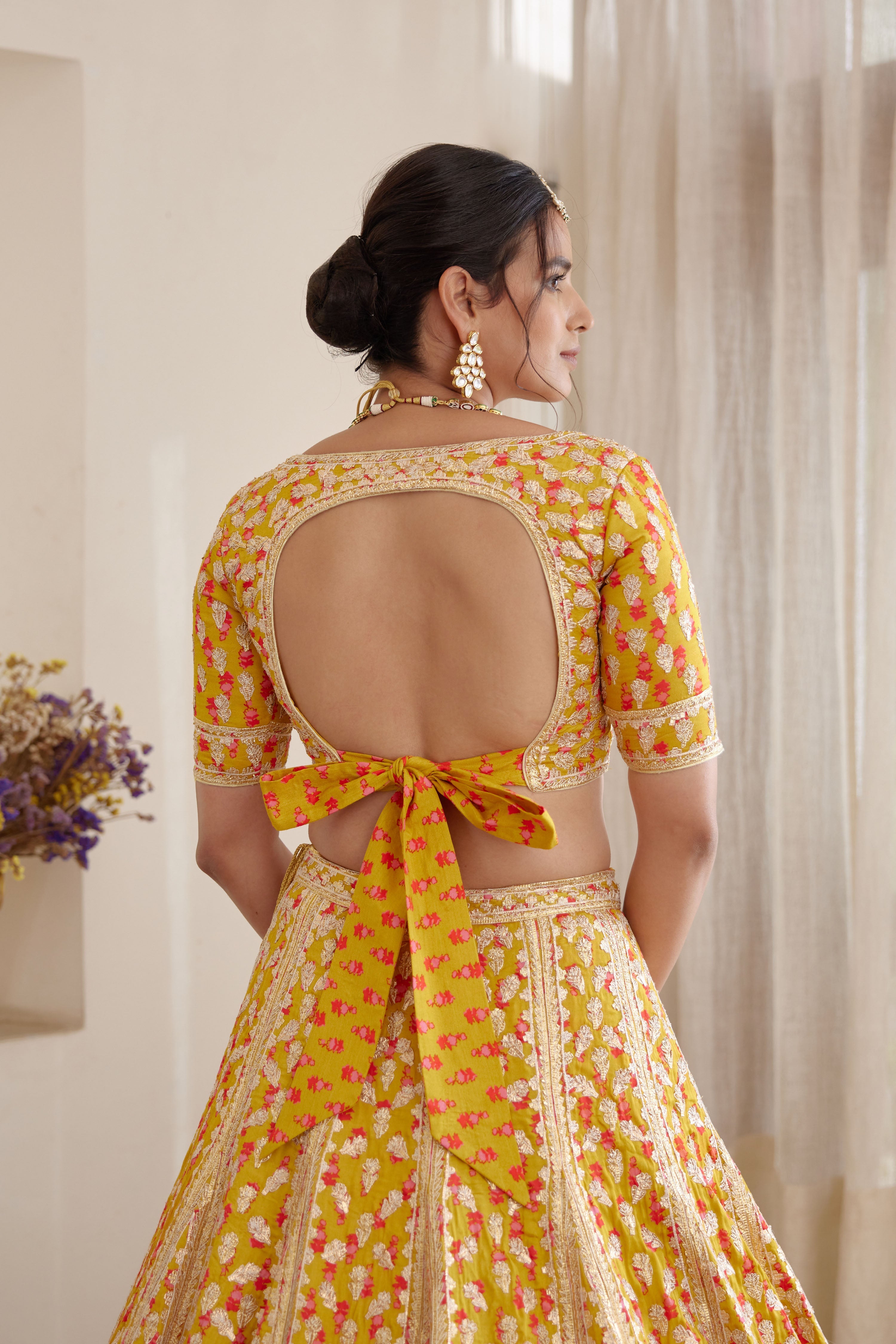 Mustard Yellow Lehenga Set