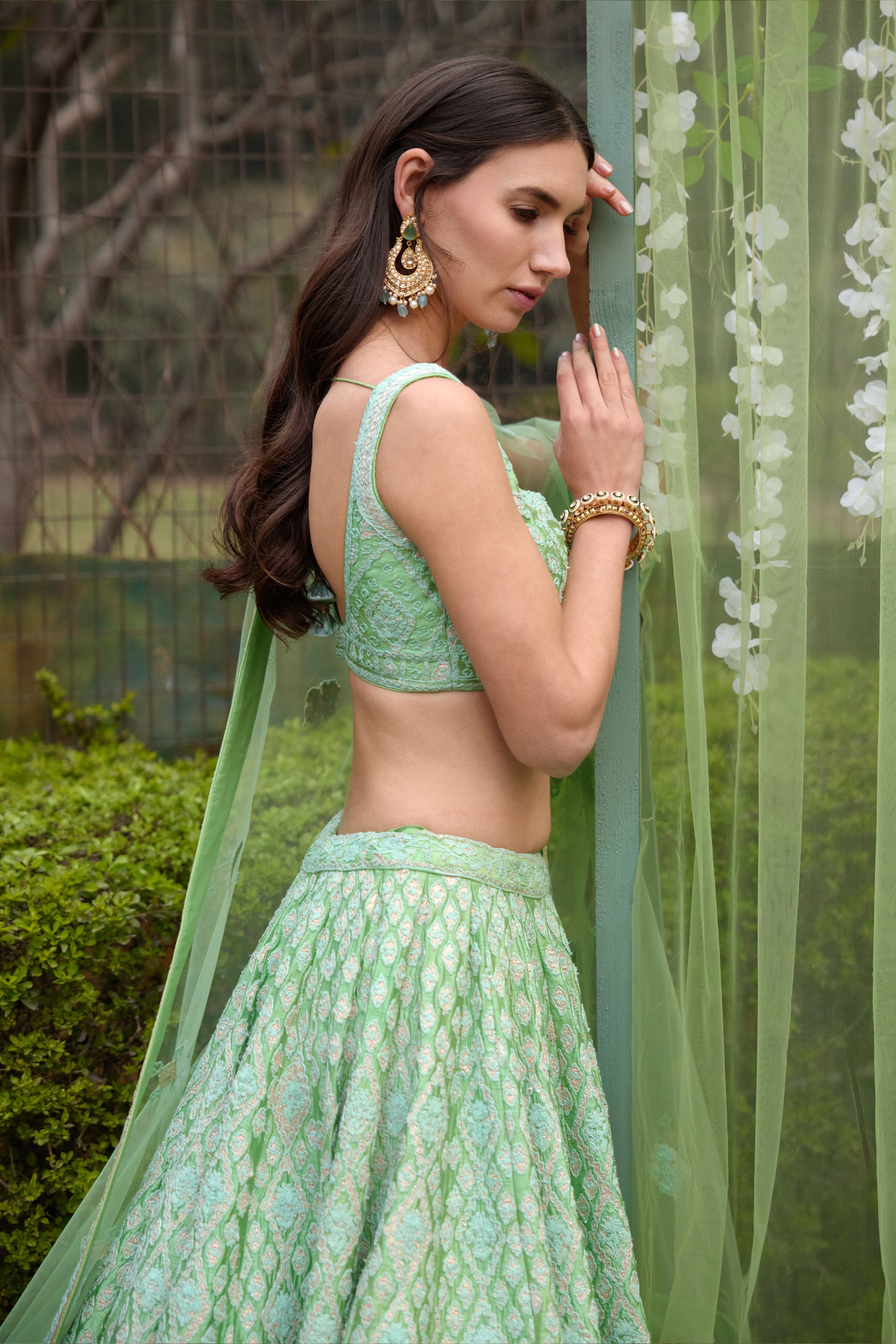 Sea Green Lehenga Set
