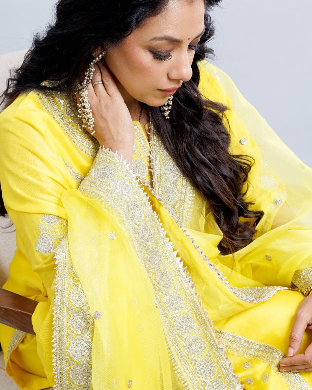 Muzzafar Palazzo Set - Rupali Ganguly