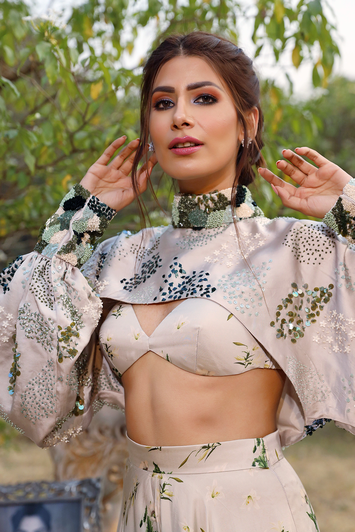 Jade Printed Plazzo Set