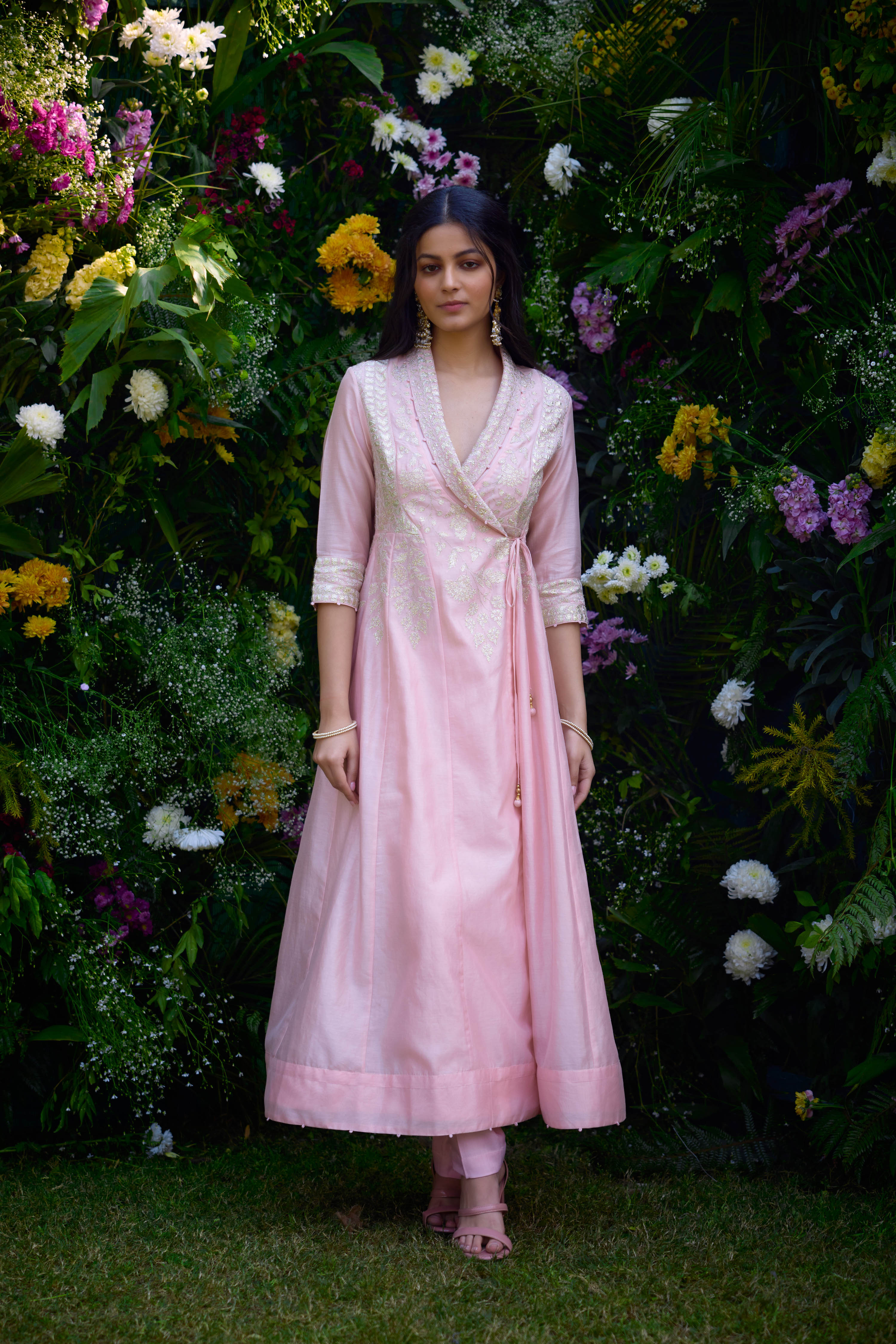 Powder Pink Angrakha Set