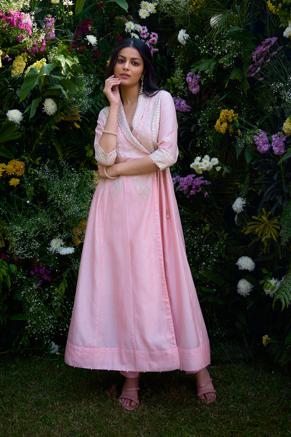 Powder Pink Angrakha Set
