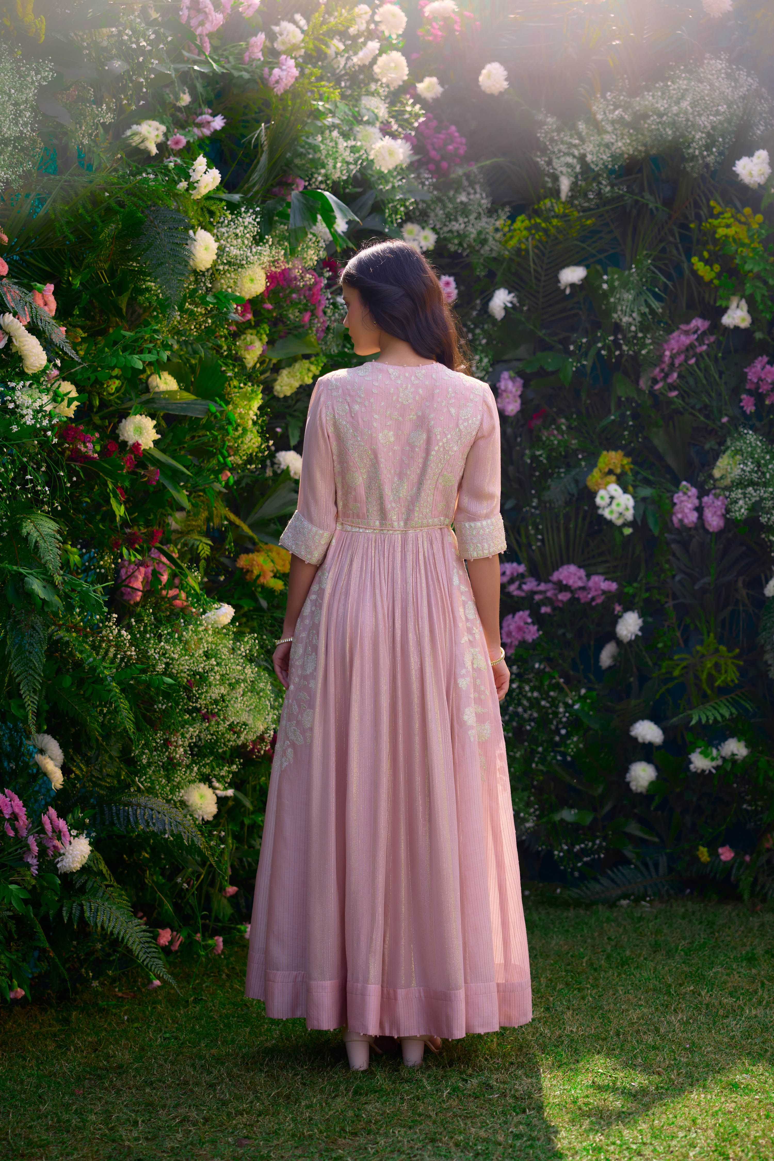 Powder Pink Angrakha Set