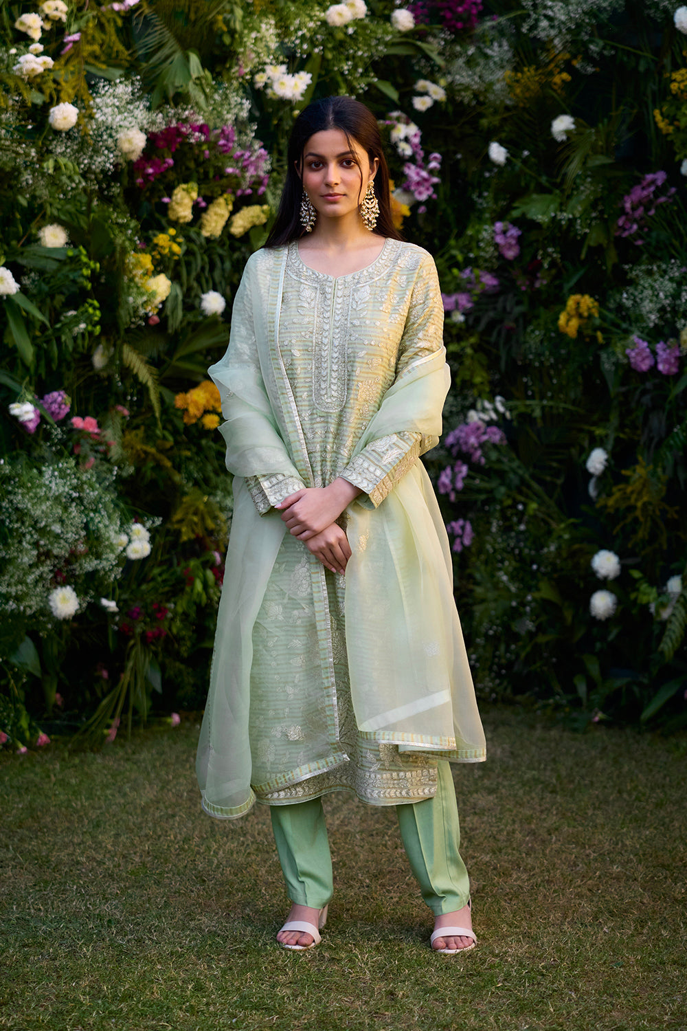 Mist Jade Green Kurta Set