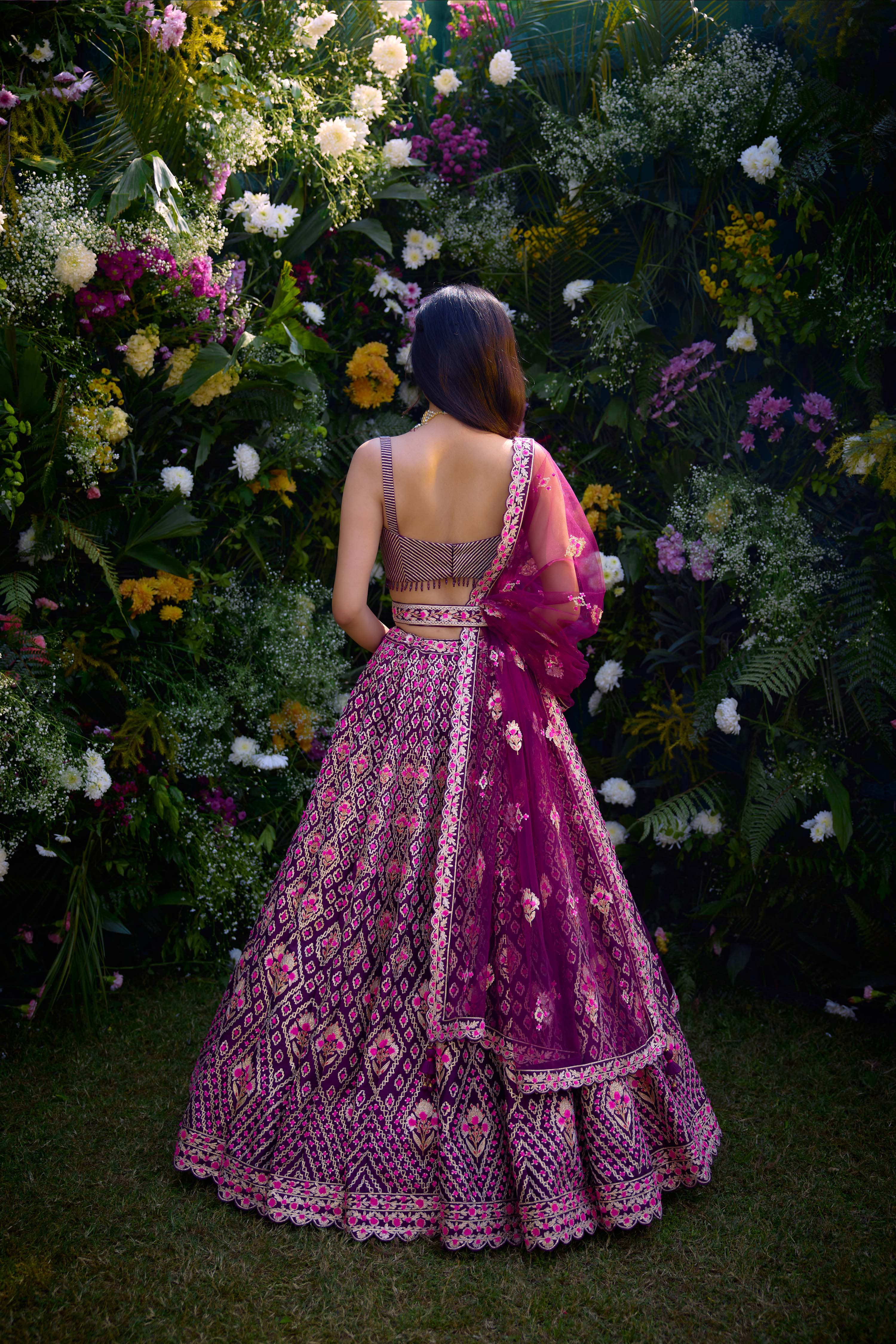 Raspberry Purple Lehenga Set