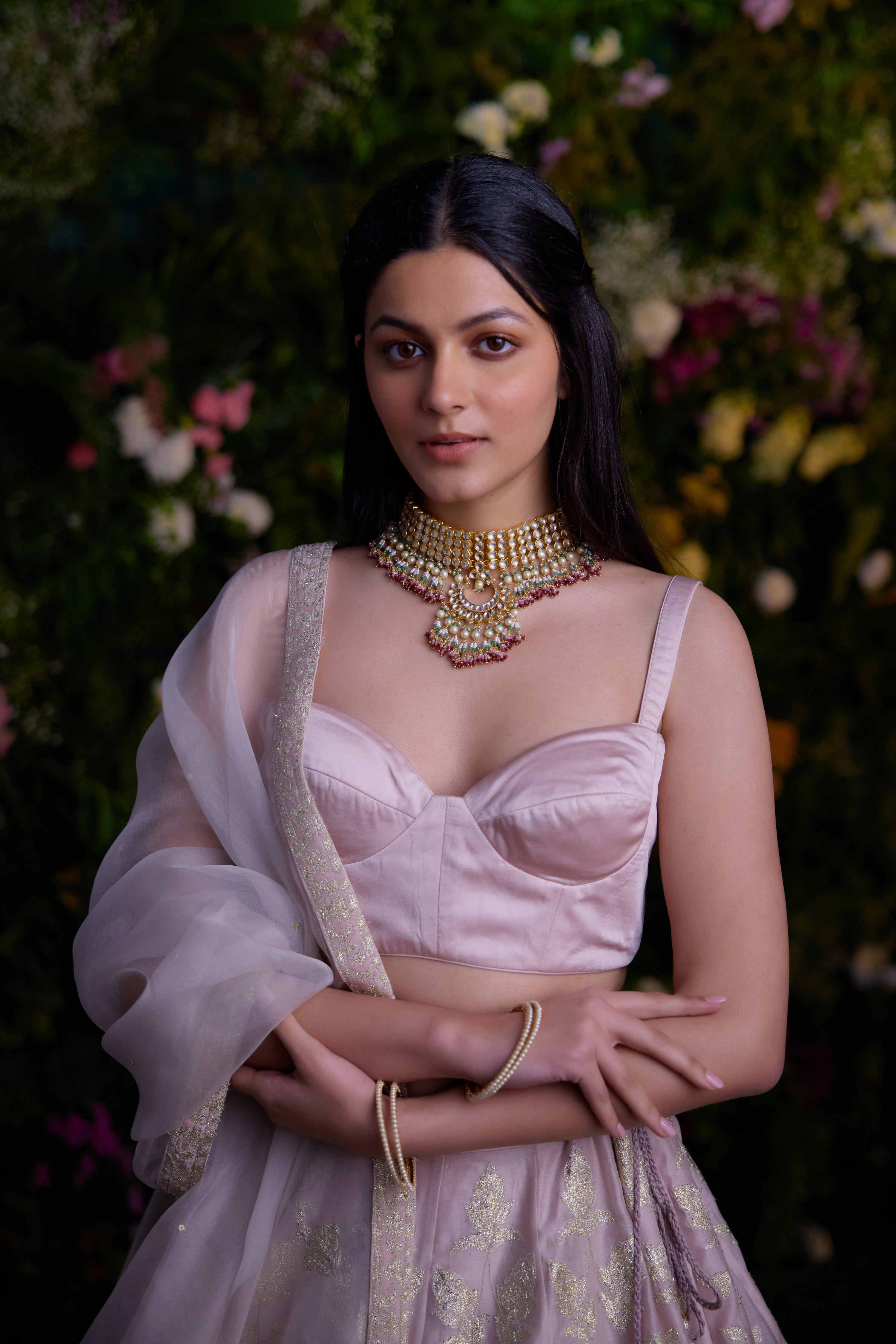 Silver Grey Lehenga Set