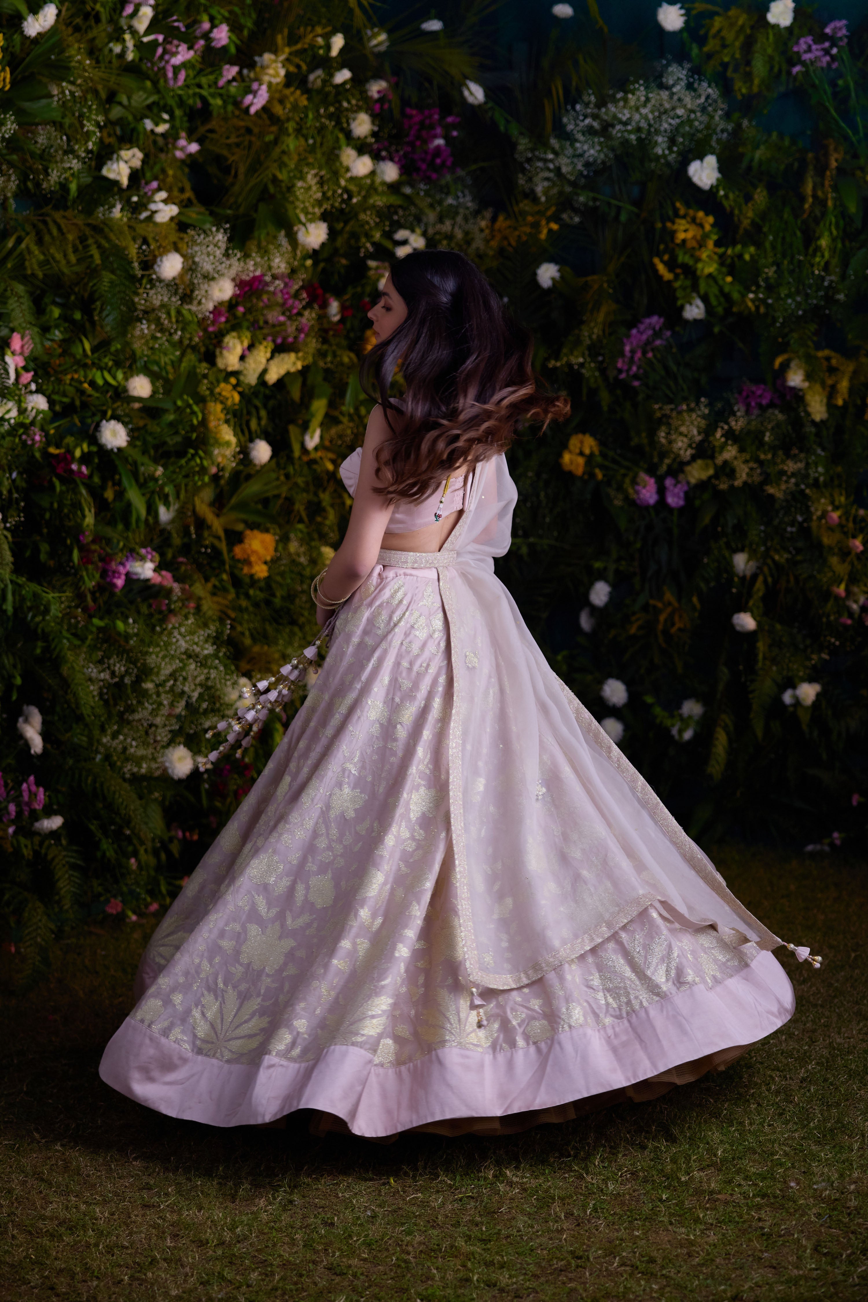 Silver Grey Lehenga Set