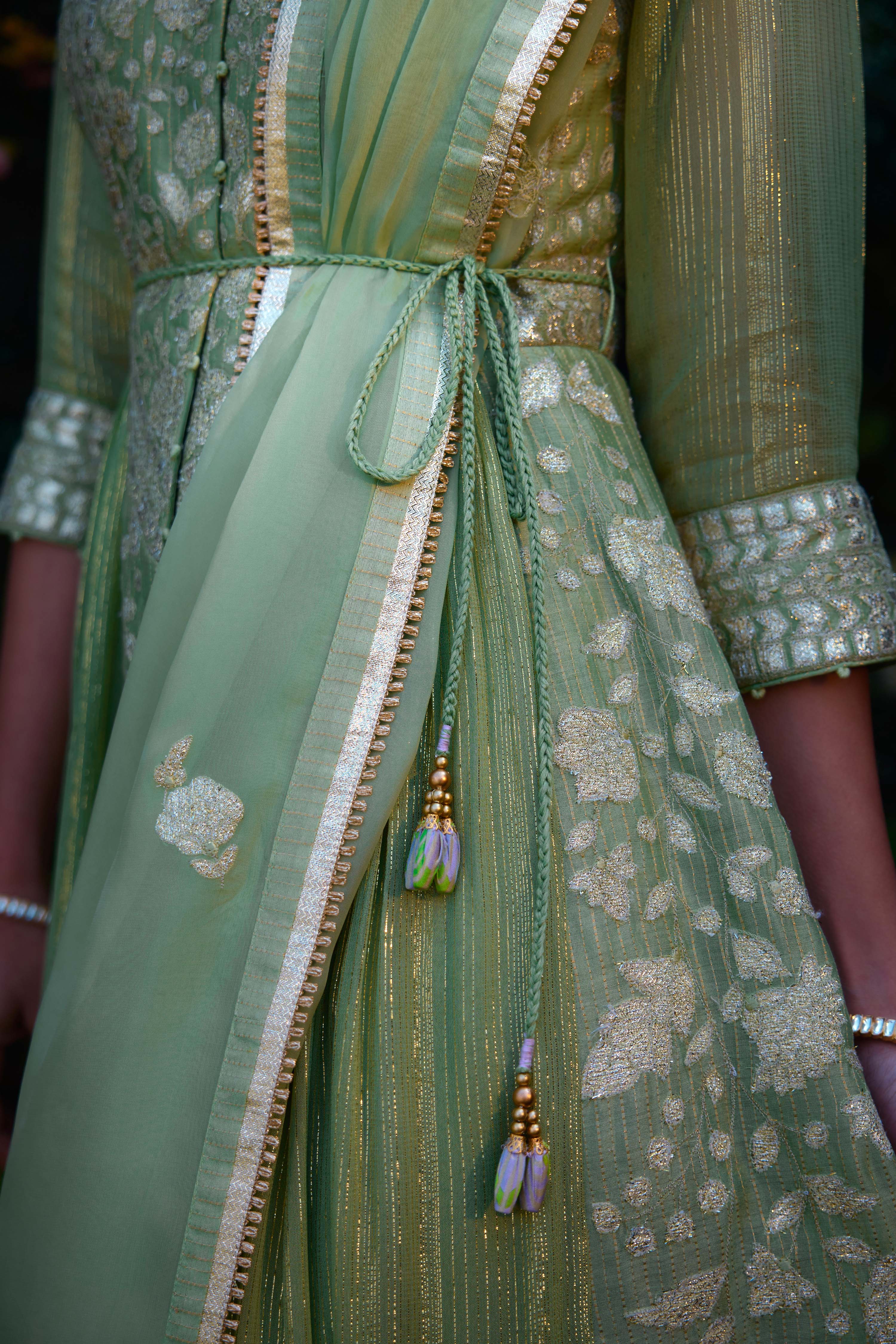 Mist Green Anarkali Set