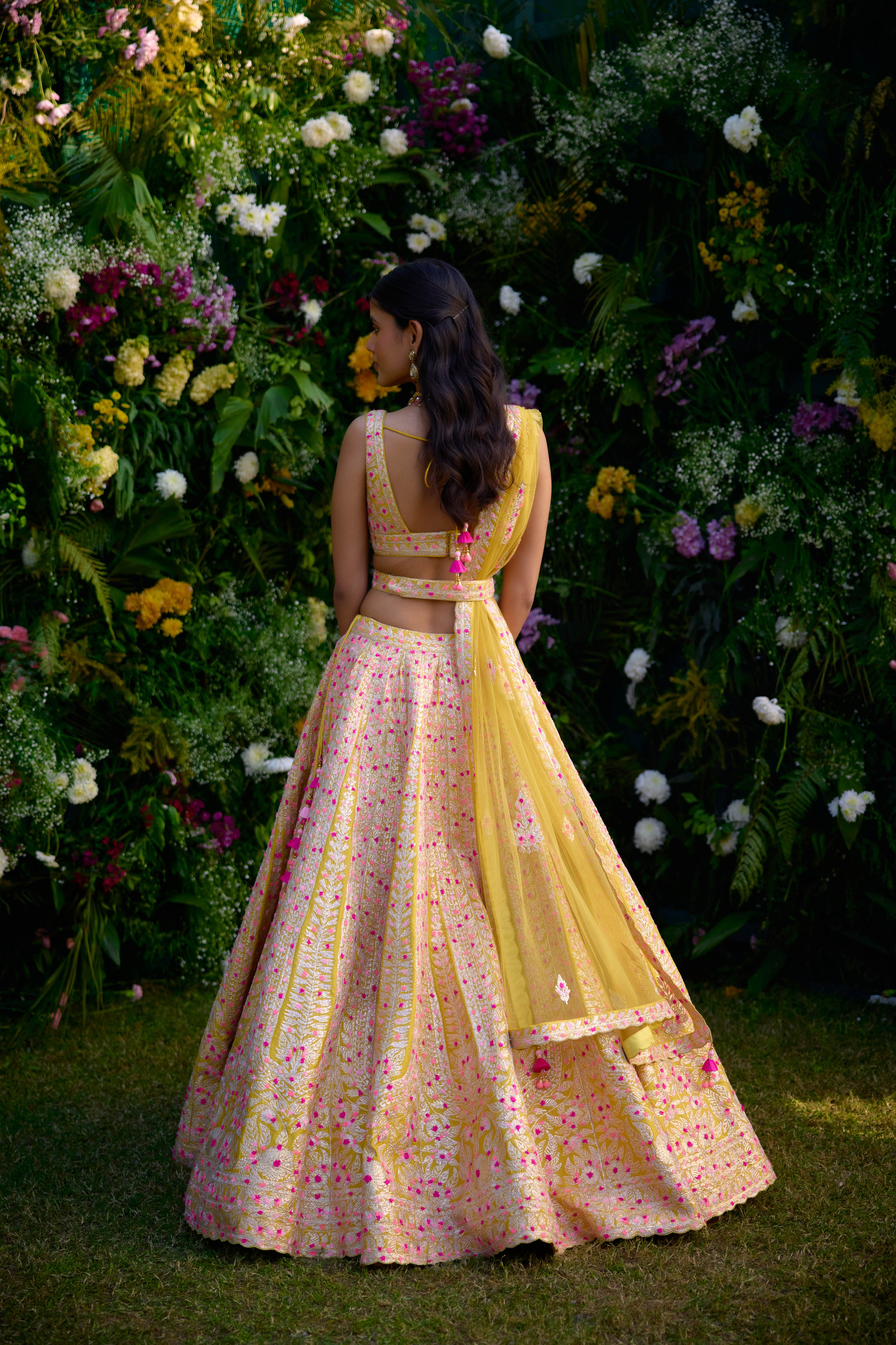 Spectra Yellow Lehenga Set