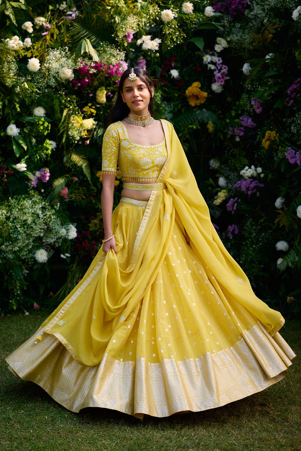 Daffodil Yellow Lehenga Set