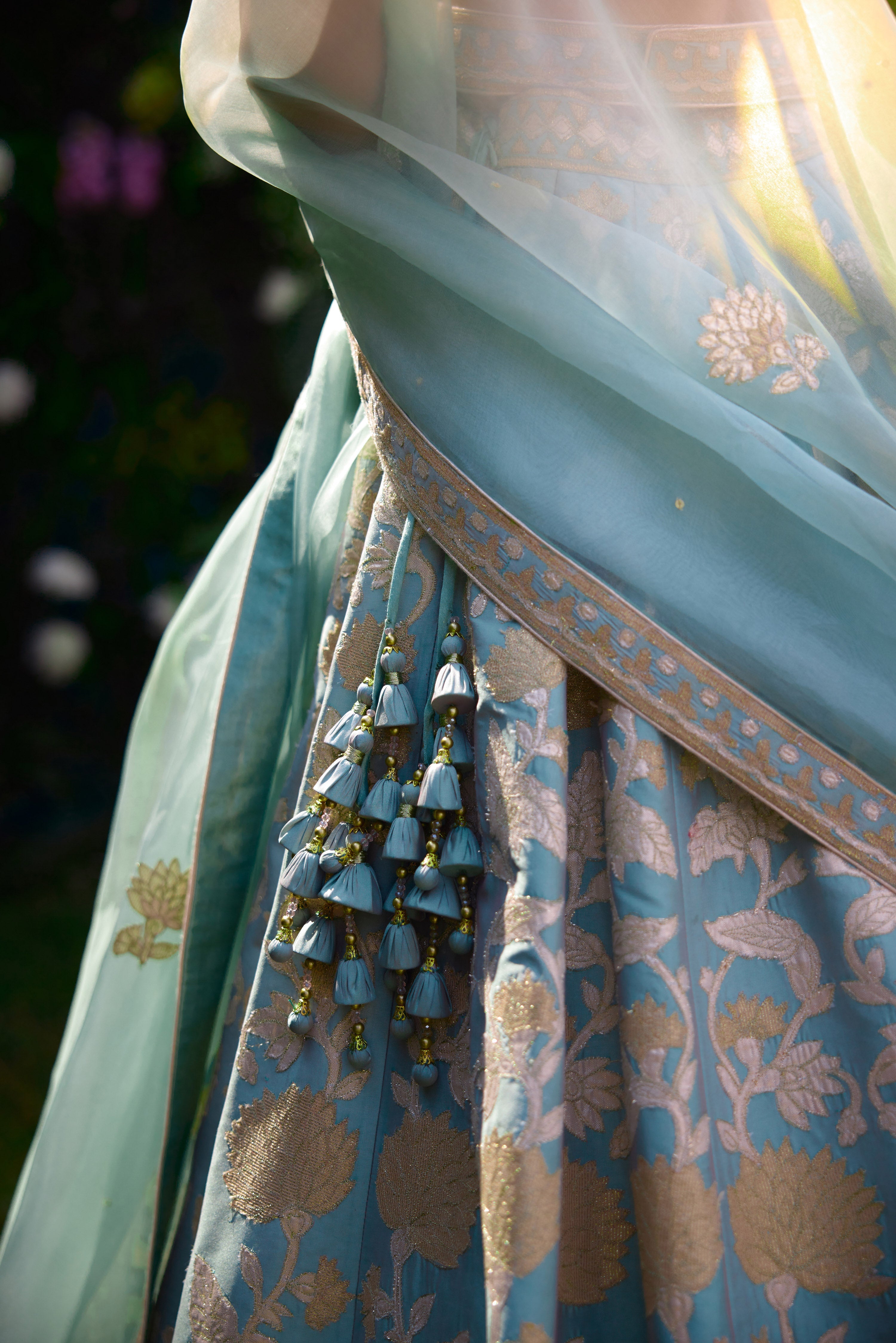 Spray Green Lehenga Set