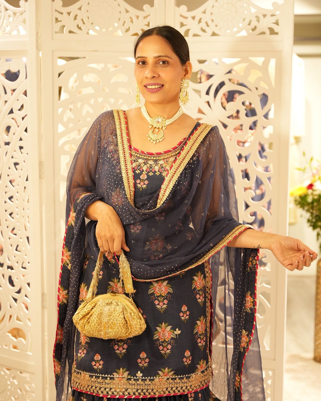 Advika Strappy Sharara set-Neha Jain