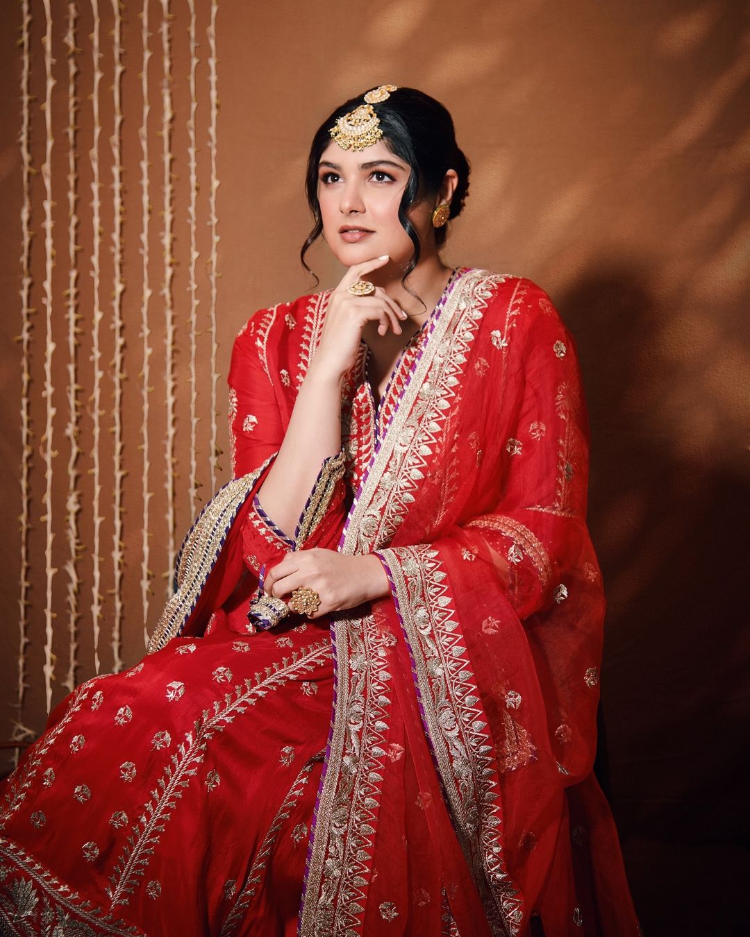 Anshula Kapoor in Aarohi Anarkali Set