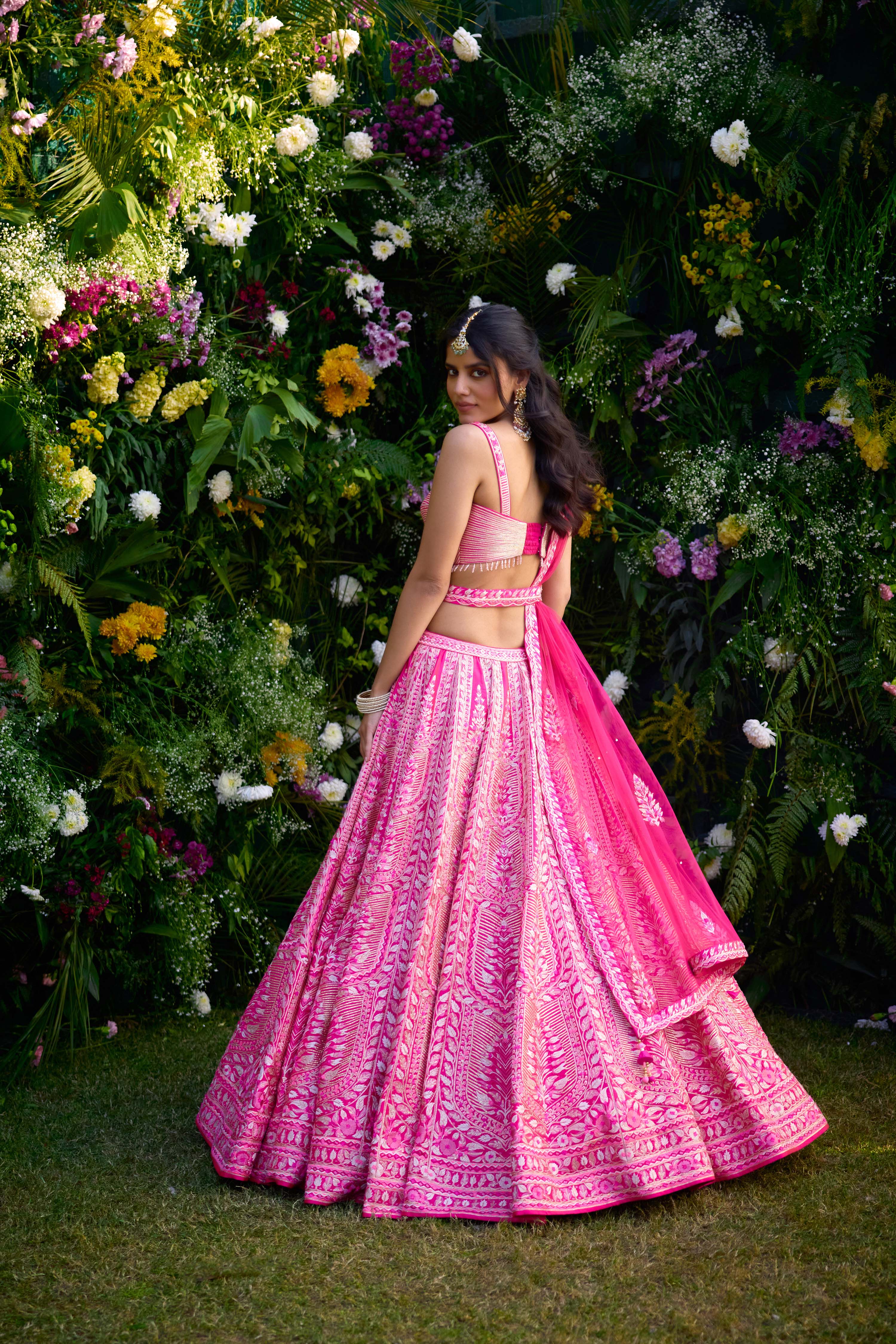 Fuchsia Pink Lehenga Set