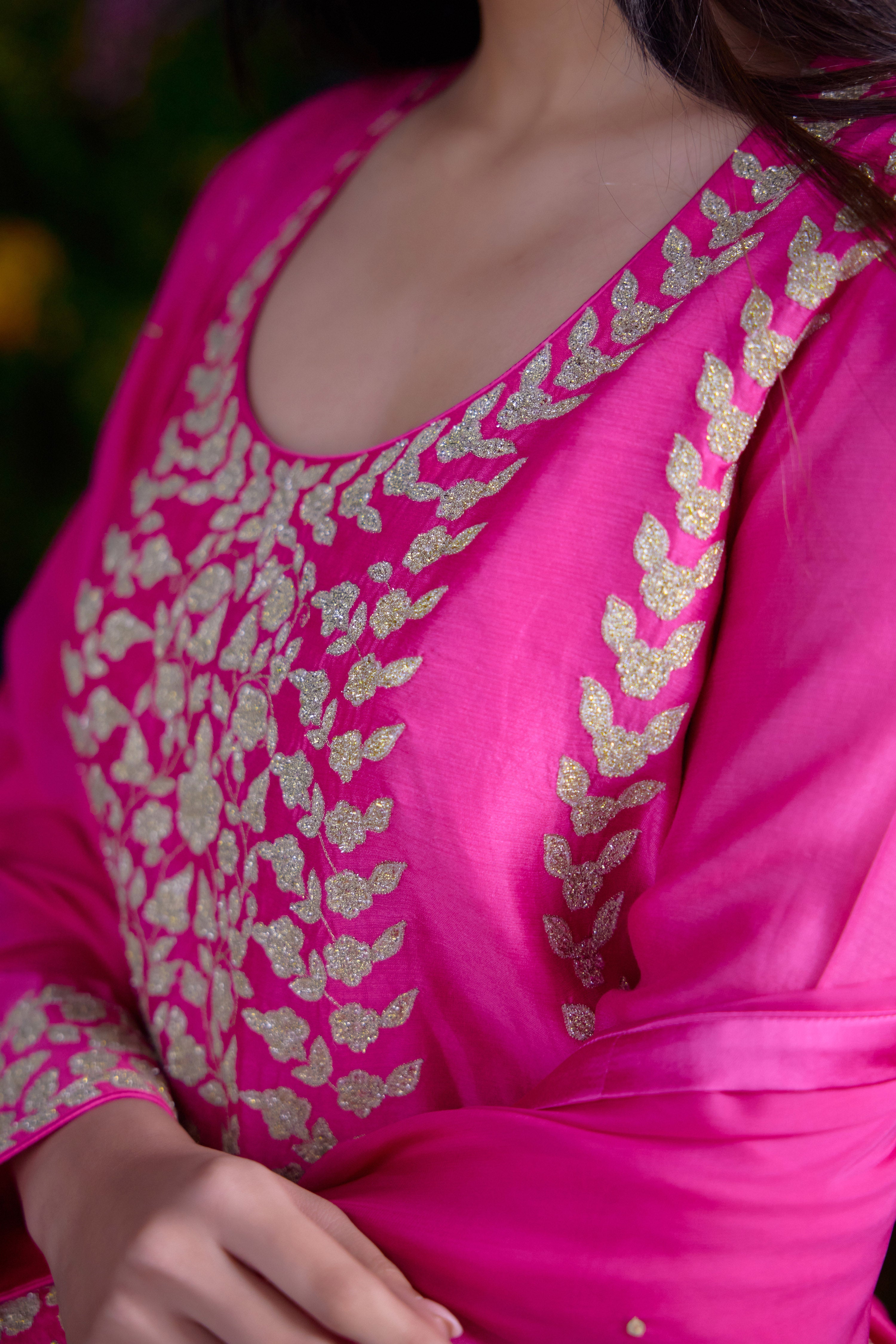Fuchsia Pink Kurta Set