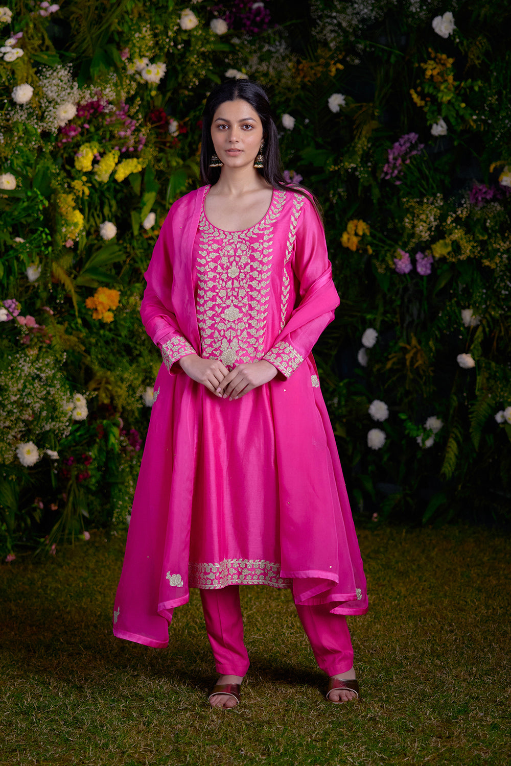Fuchsia Pink Kurta Set