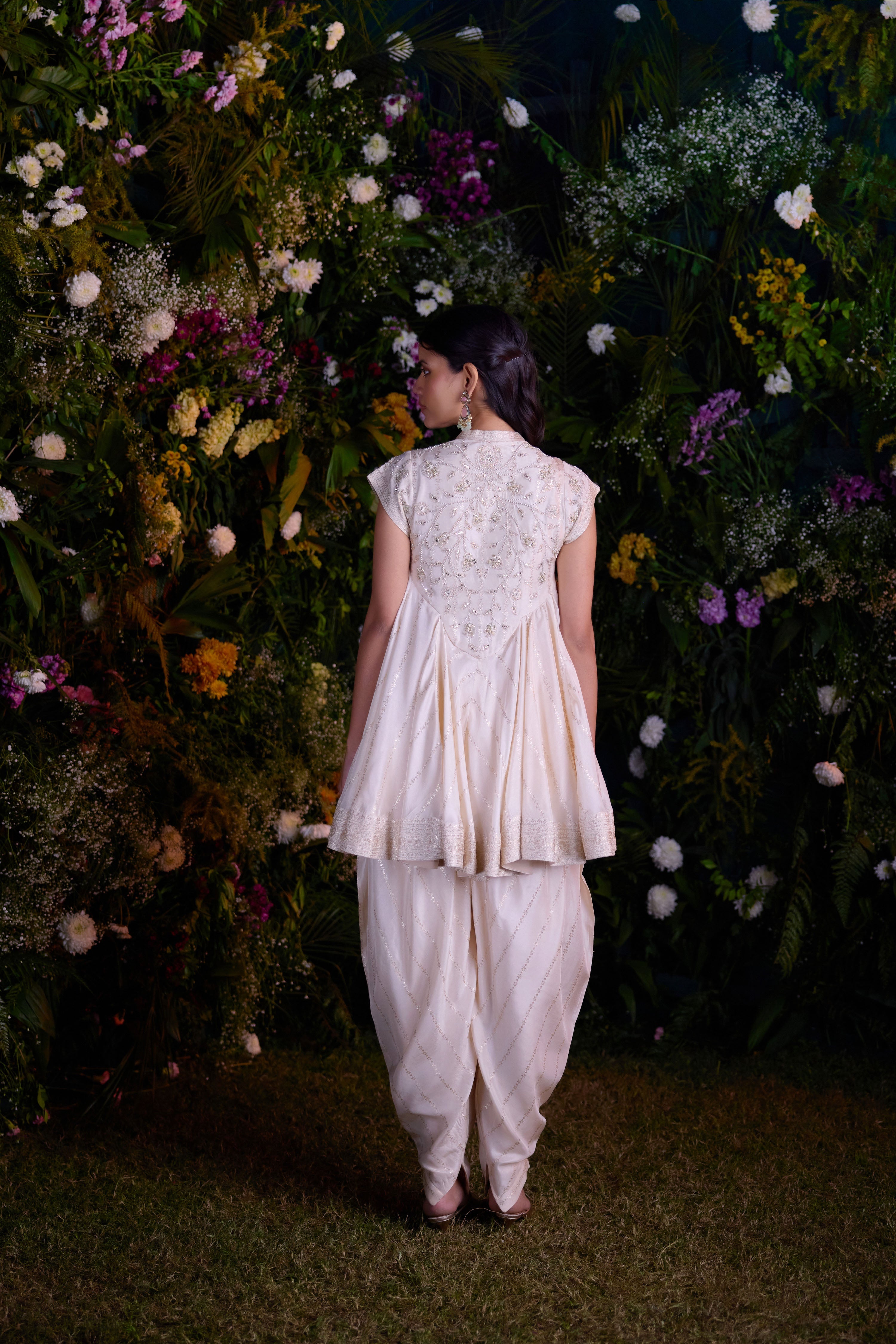 Ivory Dhoti Pant Set