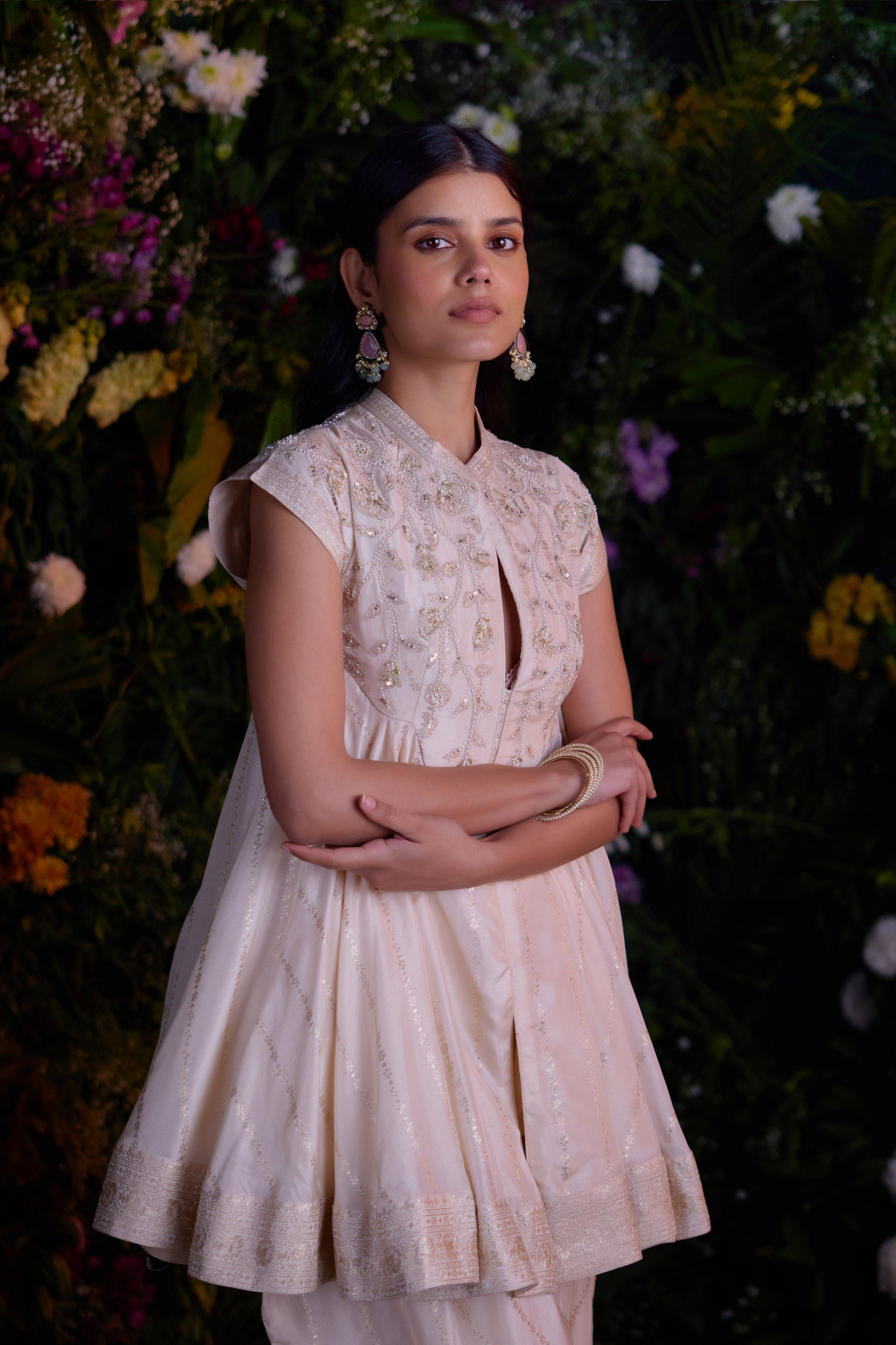 Ivory Dhoti Pant Set