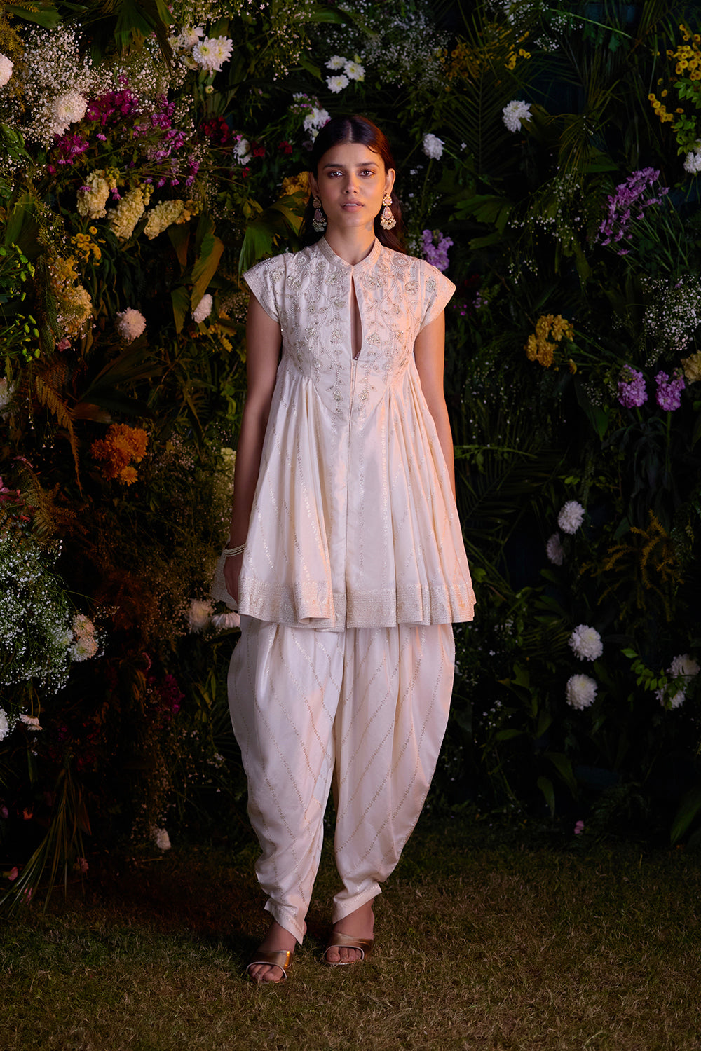 Ivory Dhoti Pant Set