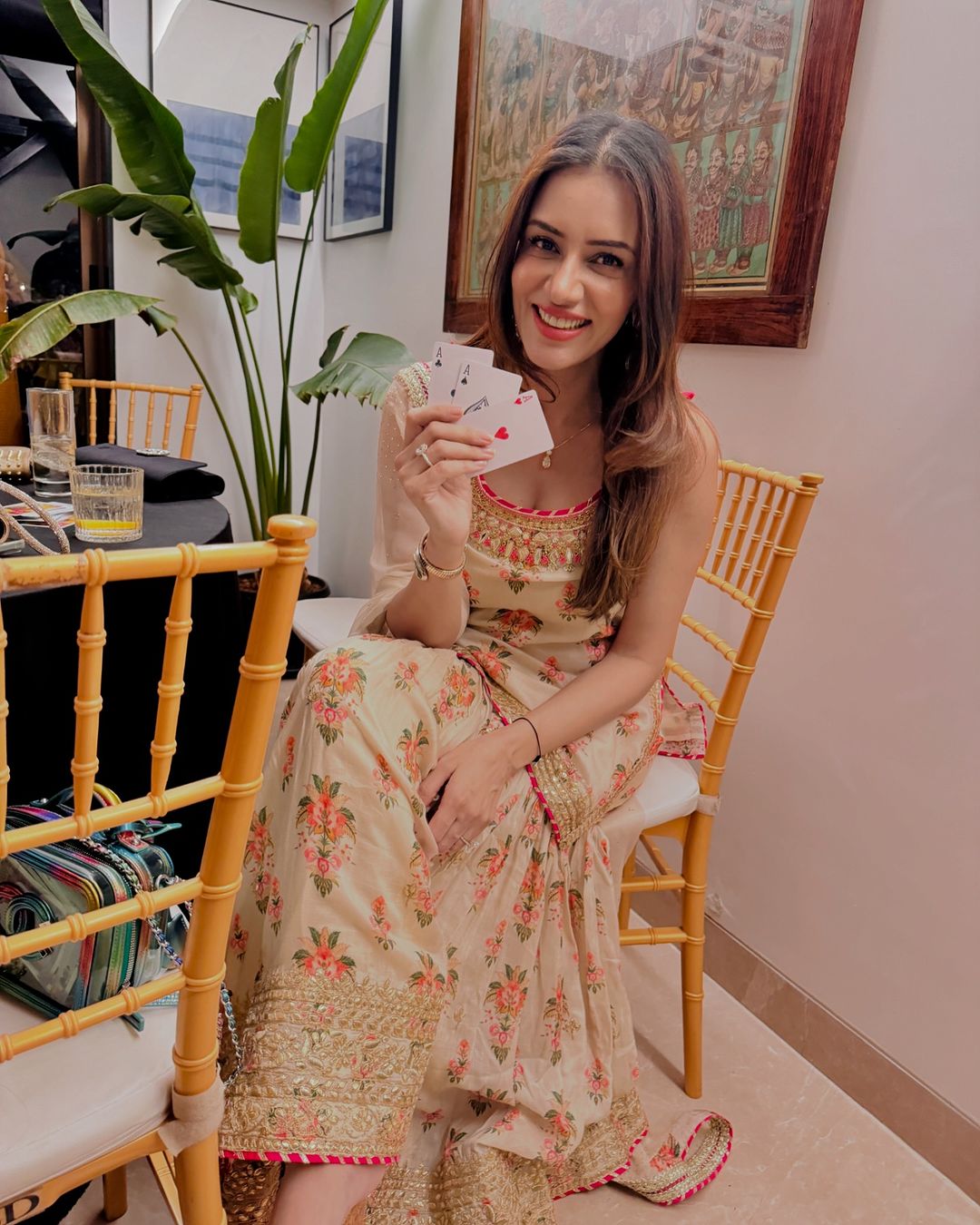 Advika Strappy Sharara Set- Rasha Thadani
