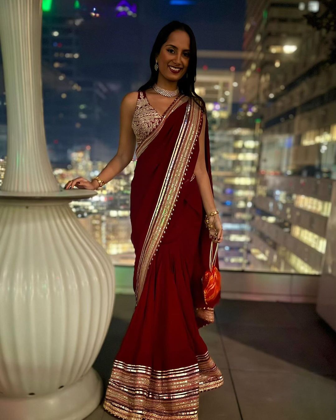 Ave Chicago x Gopi Vaid Golconda Kuban Saree Set