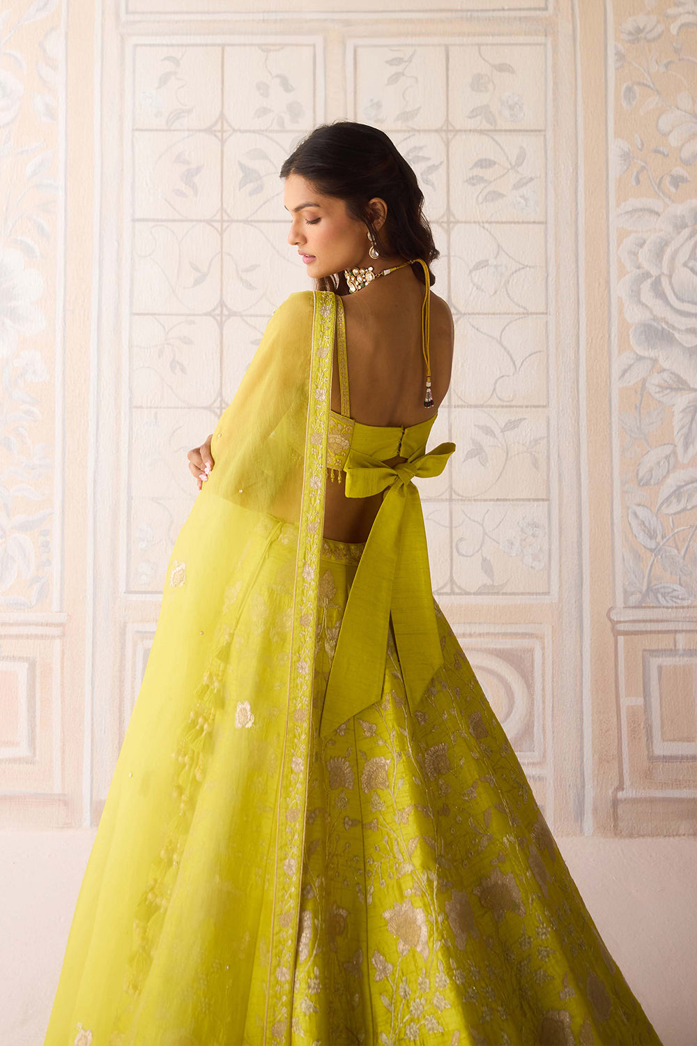 Spring Green Lehenga Set.