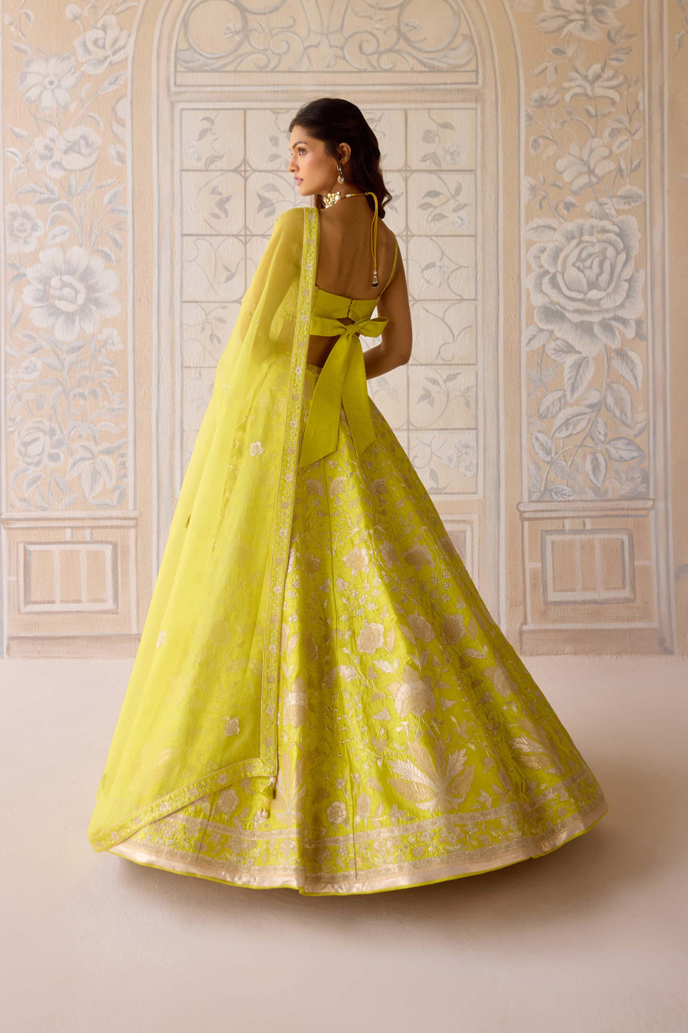 Spring Green Lehenga Set.