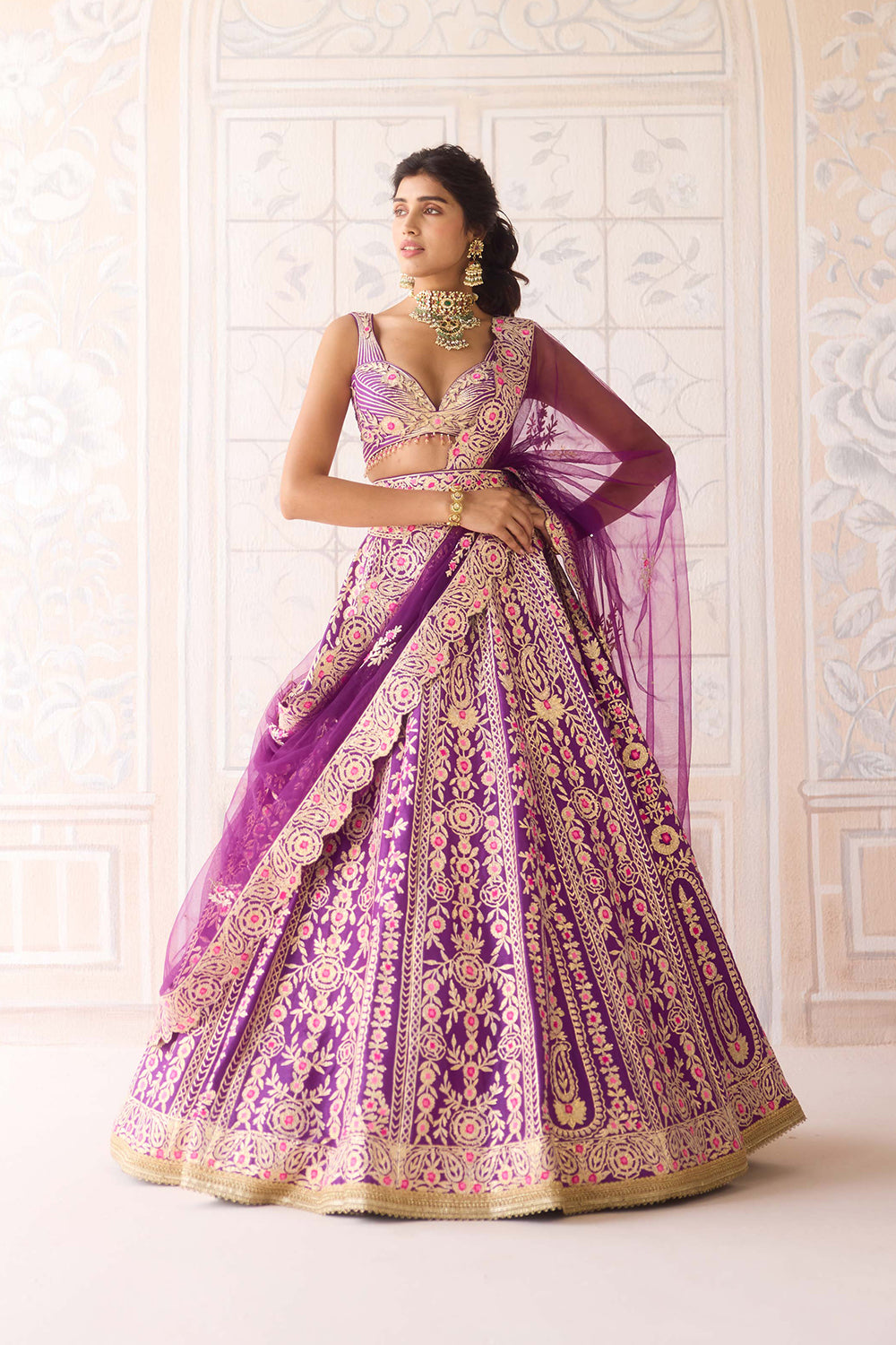 Royal Purple Lehenga Set.