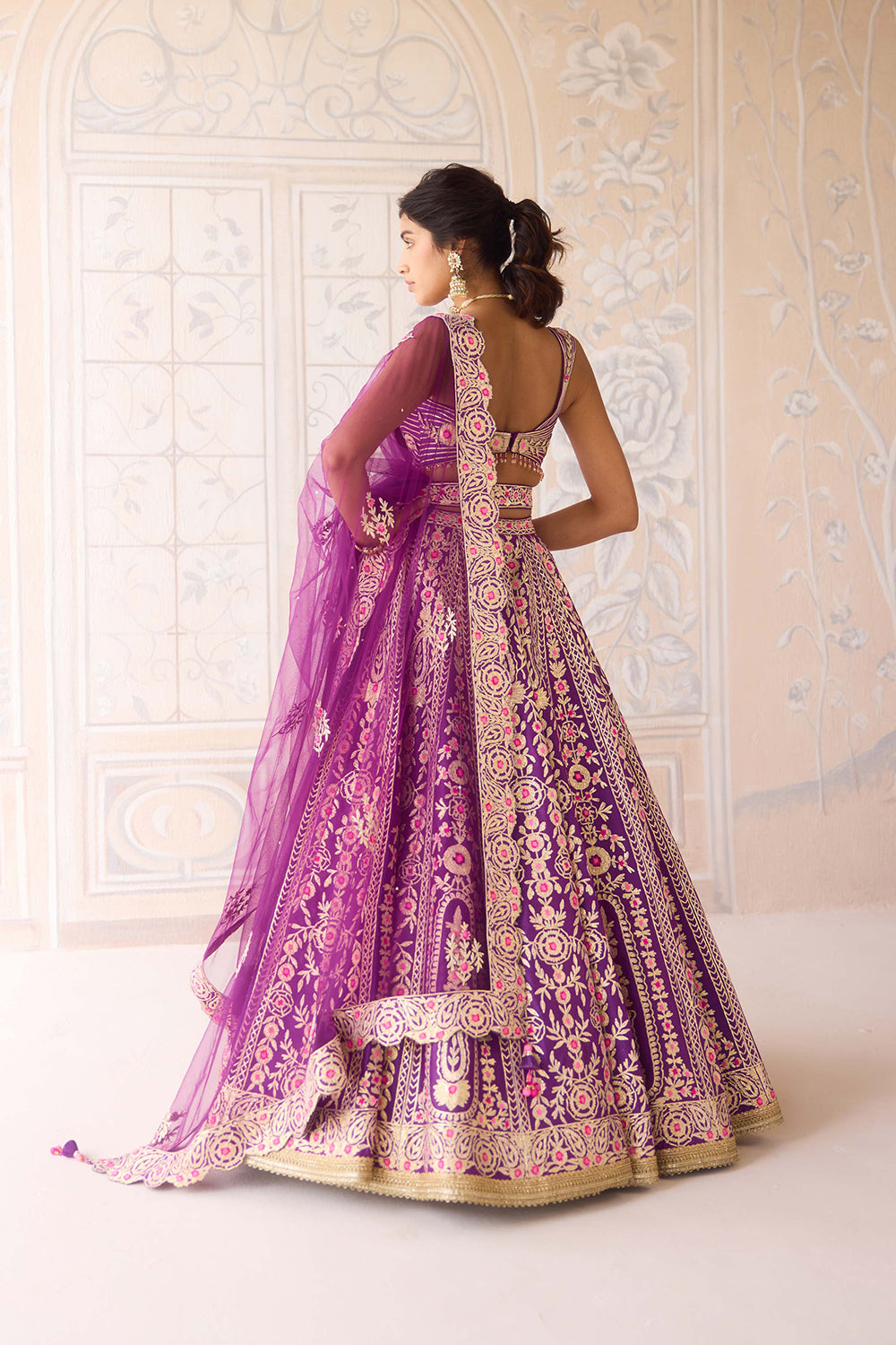 Royal Purple Lehenga Set.