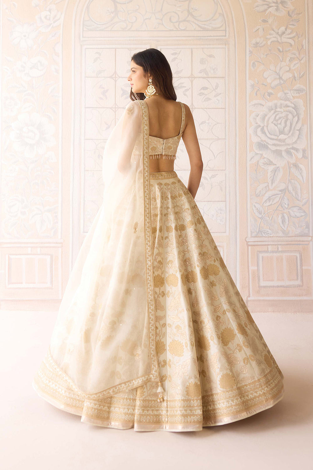 Ivory Lehenga Set.