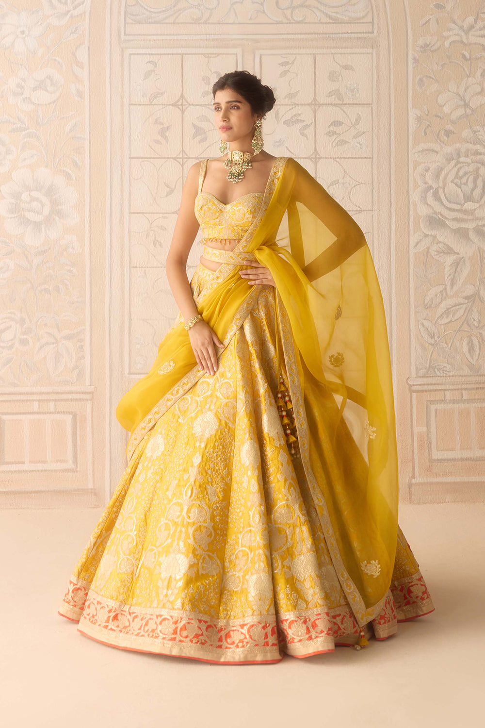 Dandelion Yellow Lehenga Set.