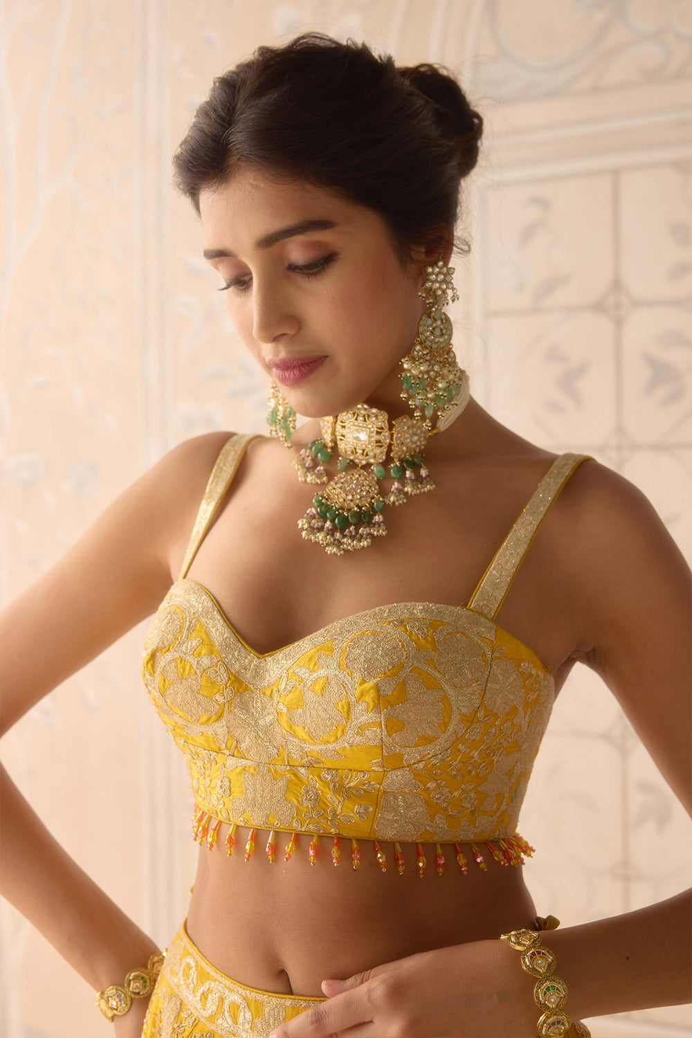 Dandelion Yellow Lehenga Set.