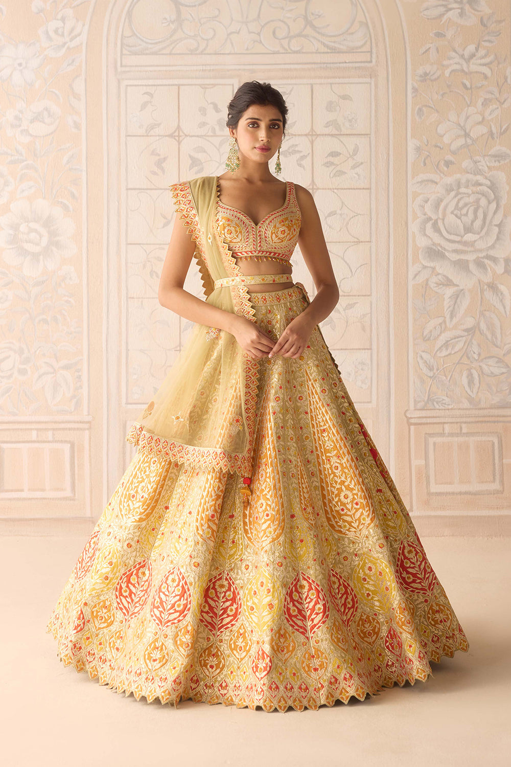 Acacia Yellow Lehenga Set.