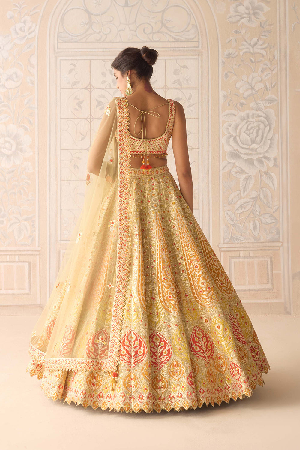 Acacia Yellow Lehenga Set.