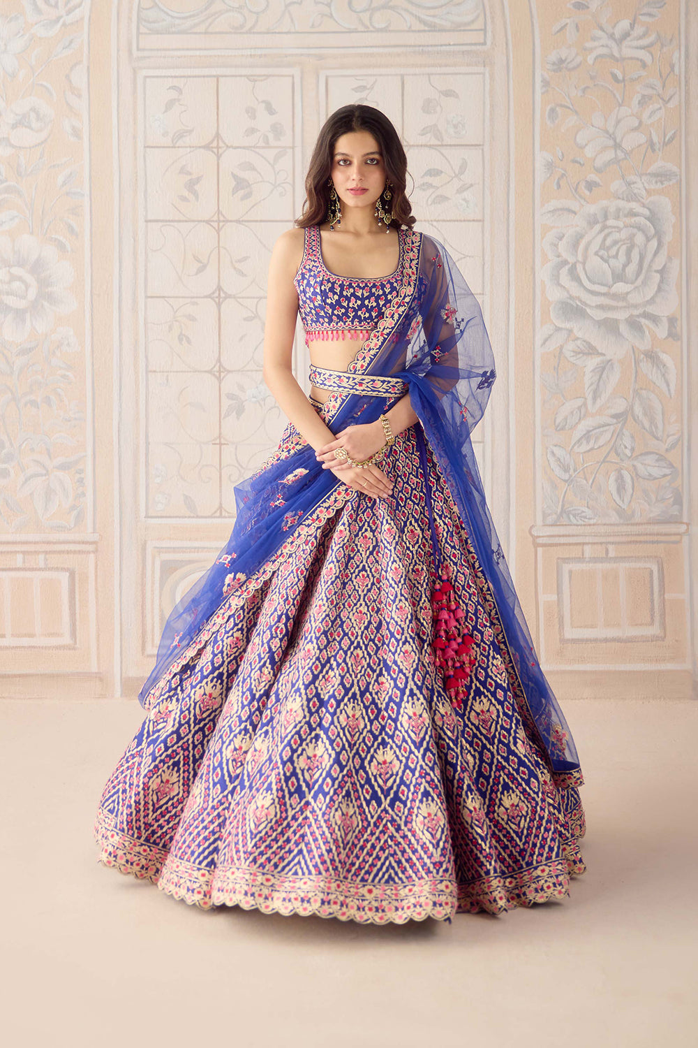 Mazarine Blue Lehenga Set.