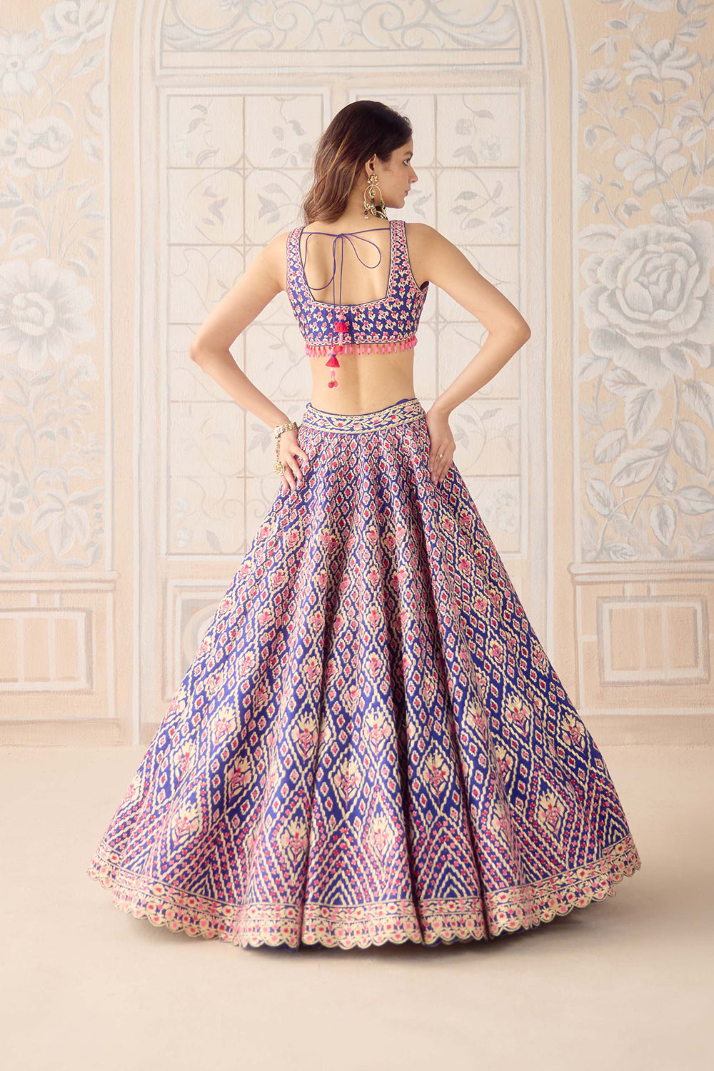 Mazarine Blue Lehenga Set.
