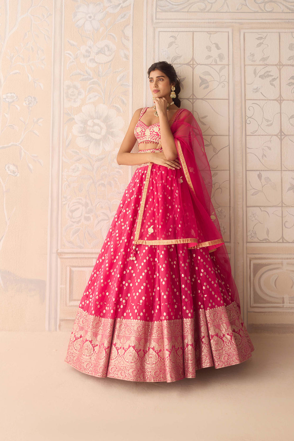 Raspberry Pink Lehenga Set.