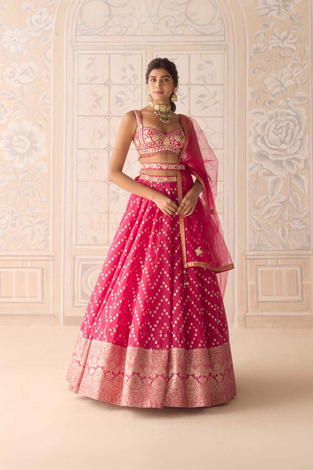 Raspberry Pink Lehenga Set.