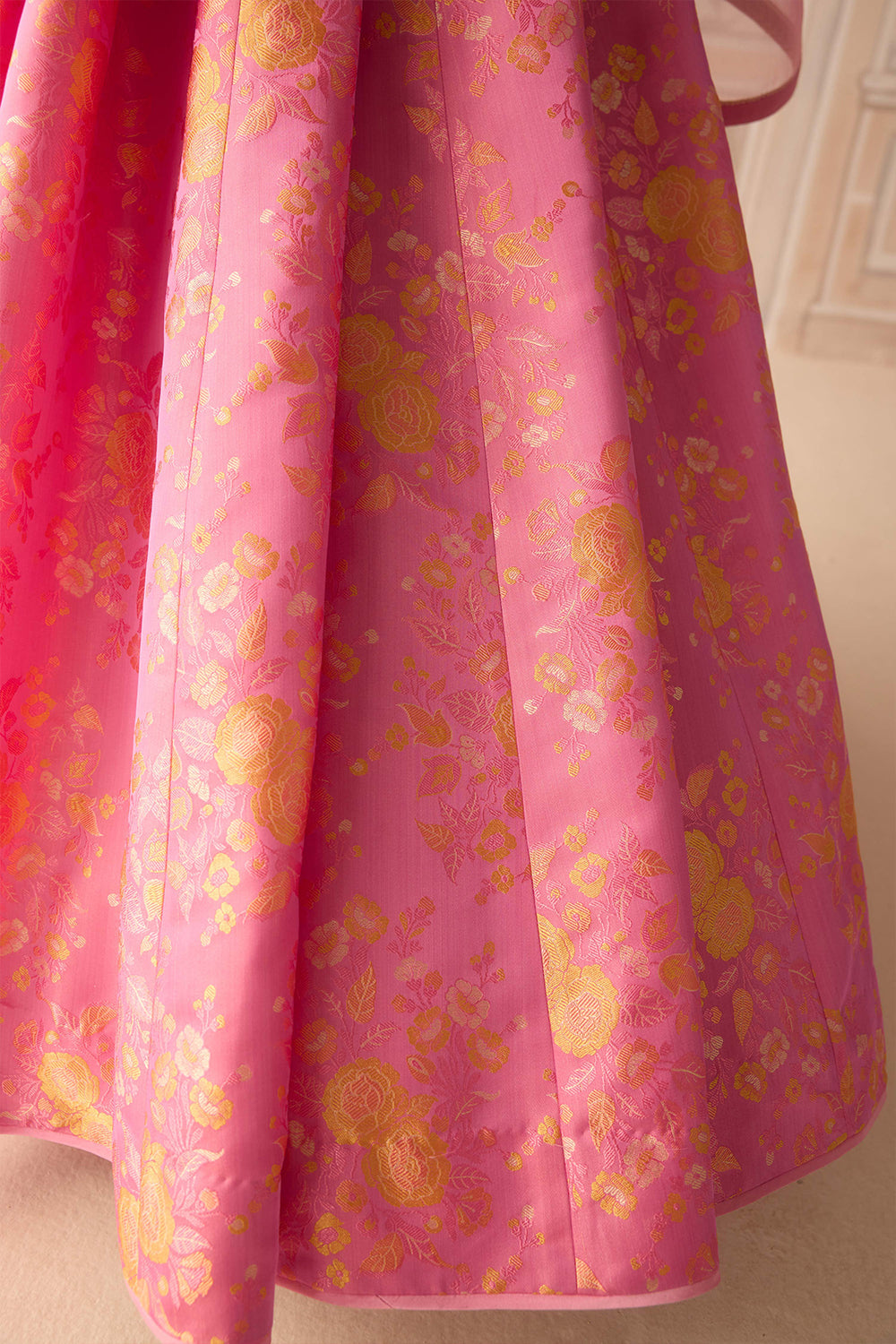 Coral Pink Lehenga Set.