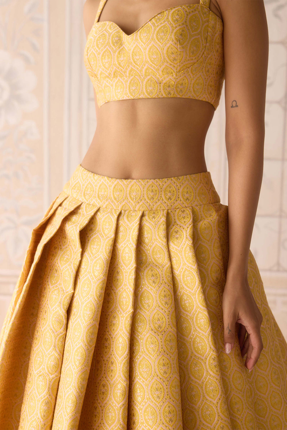 Primrose Yellow Lehenga Set.