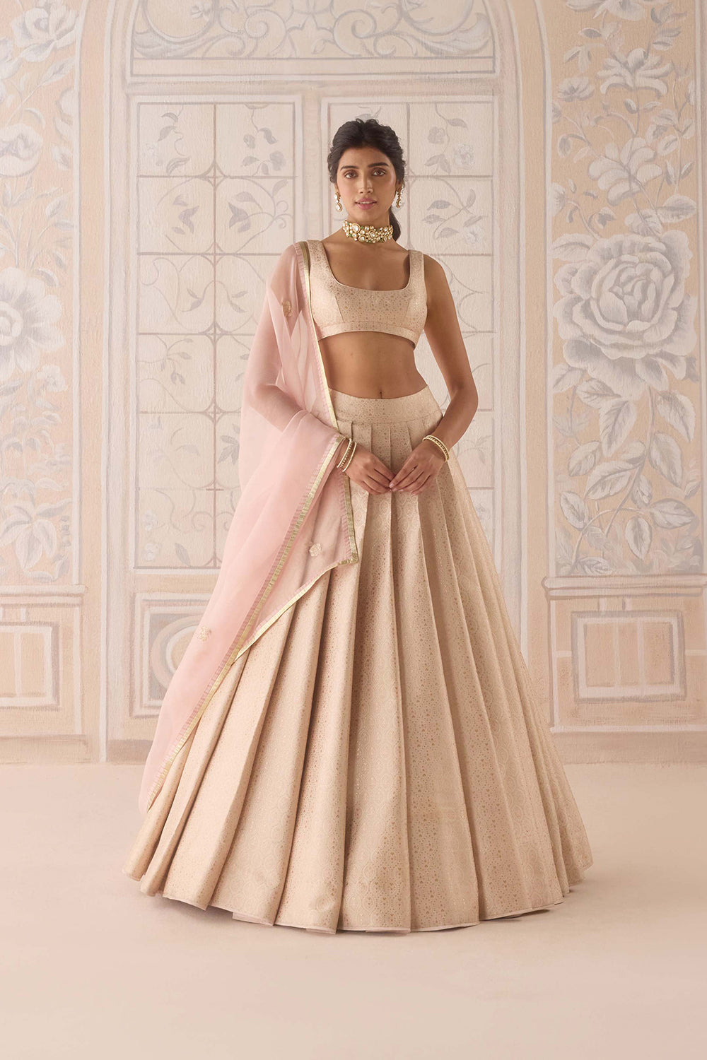 Pearl Pink Lehenga Set.