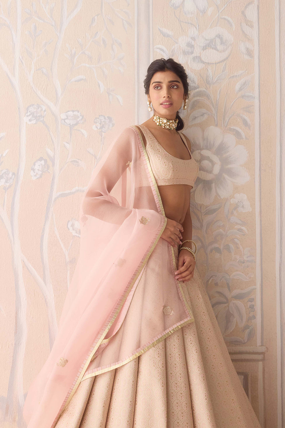 Pearl Pink Lehenga Set.
