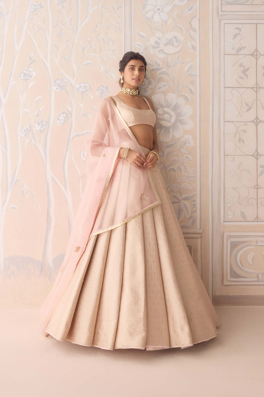 Pearl Pink Lehenga Set.